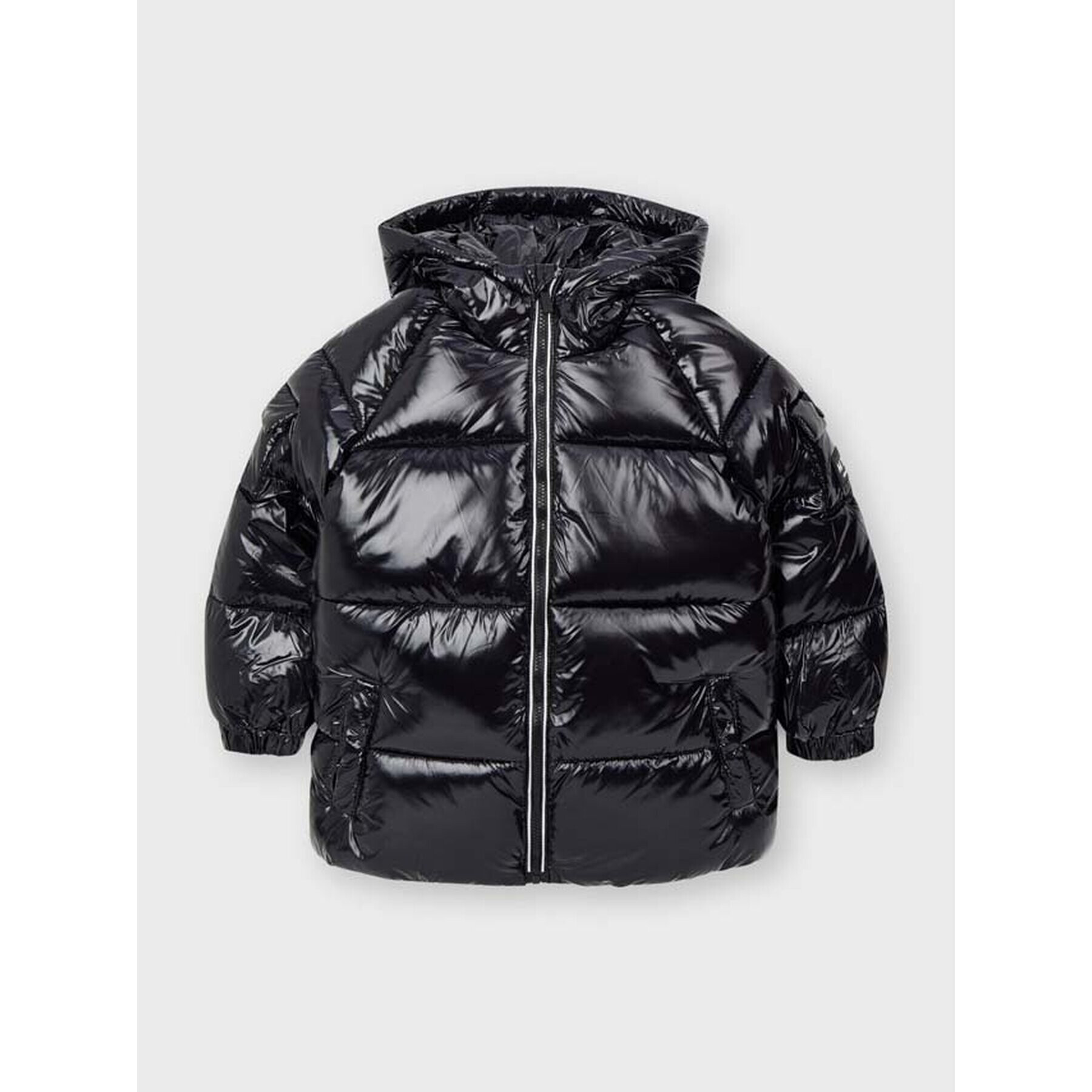 Mayoral Пухено яке 4421 Черен Regular Fit - Pepit.bg