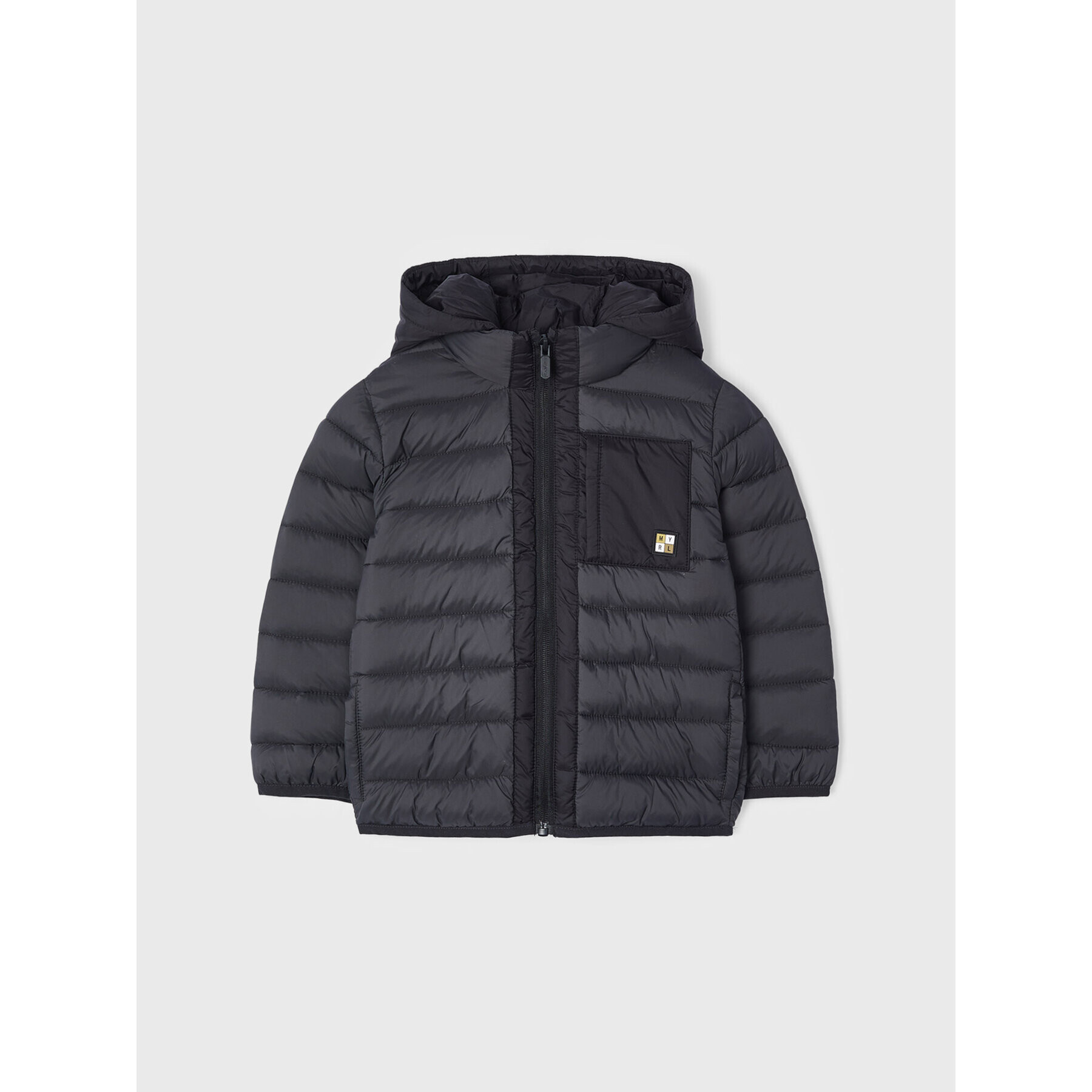 Mayoral Пухено яке 4465 Черен Regular Fit - Pepit.bg
