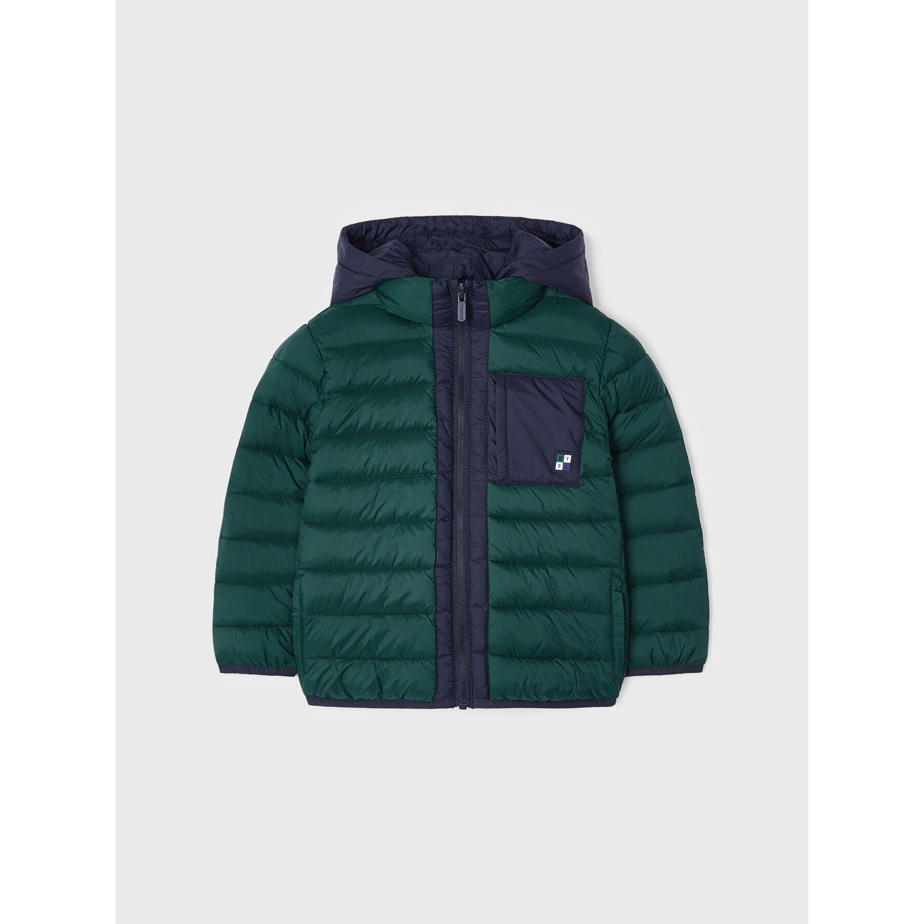 Mayoral Пухено яке 4465 Зелен Regular Fit - Pepit.bg