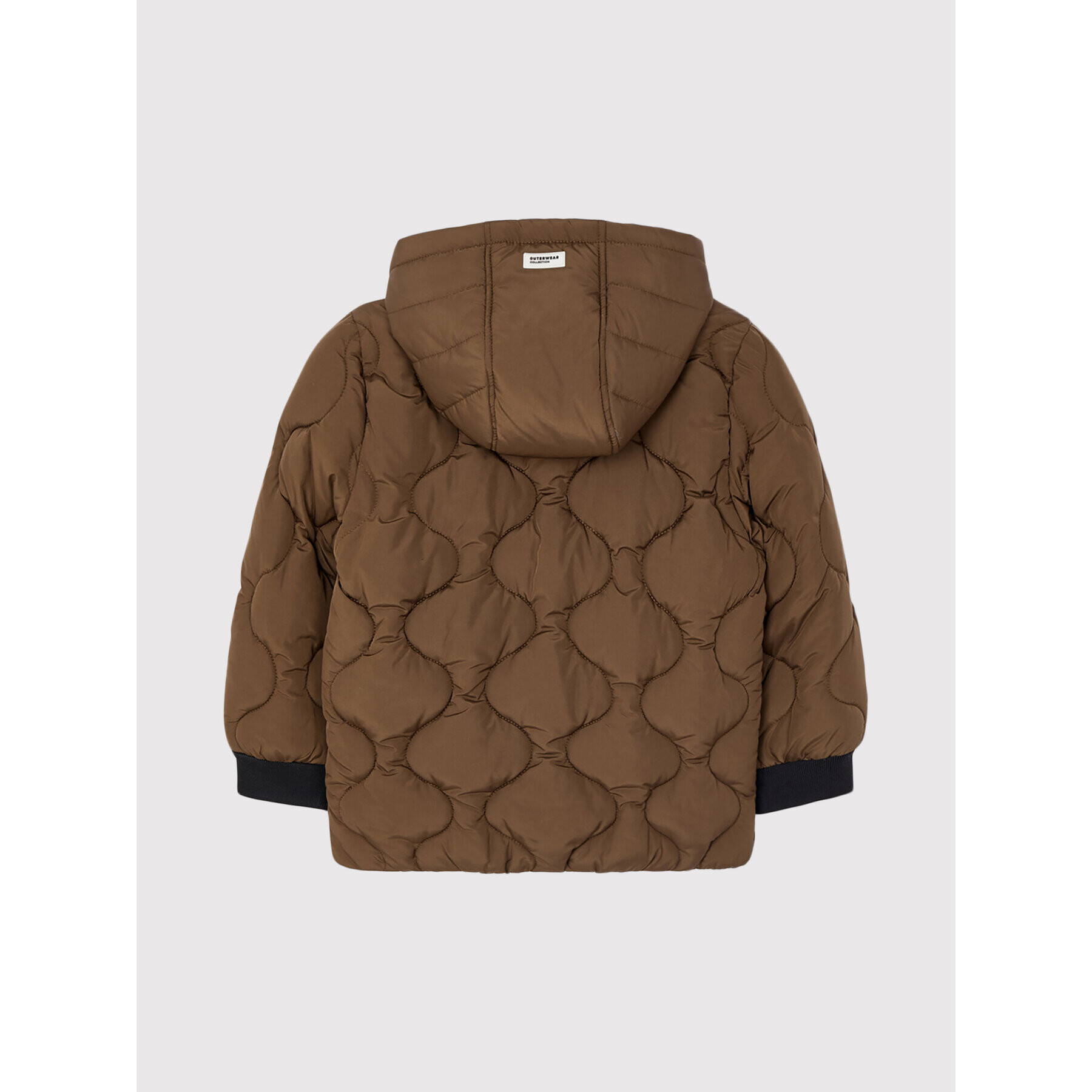 Mayoral Пухено яке 4468 Кафяв Regular Fit - Pepit.bg