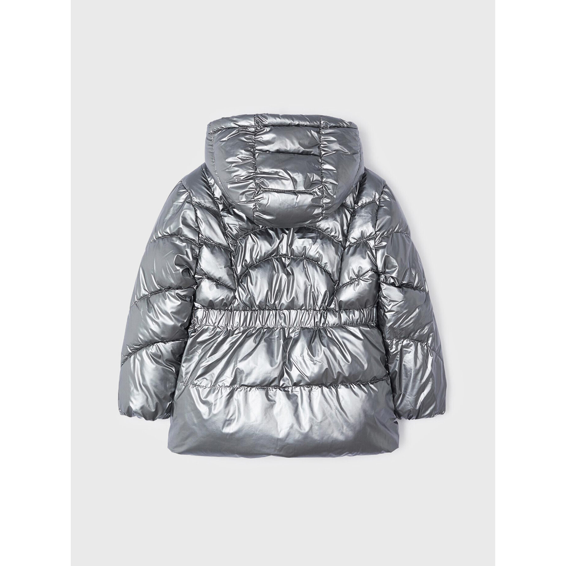 Mayoral Пухено яке 4491 Сребрист Regular Fit - Pepit.bg