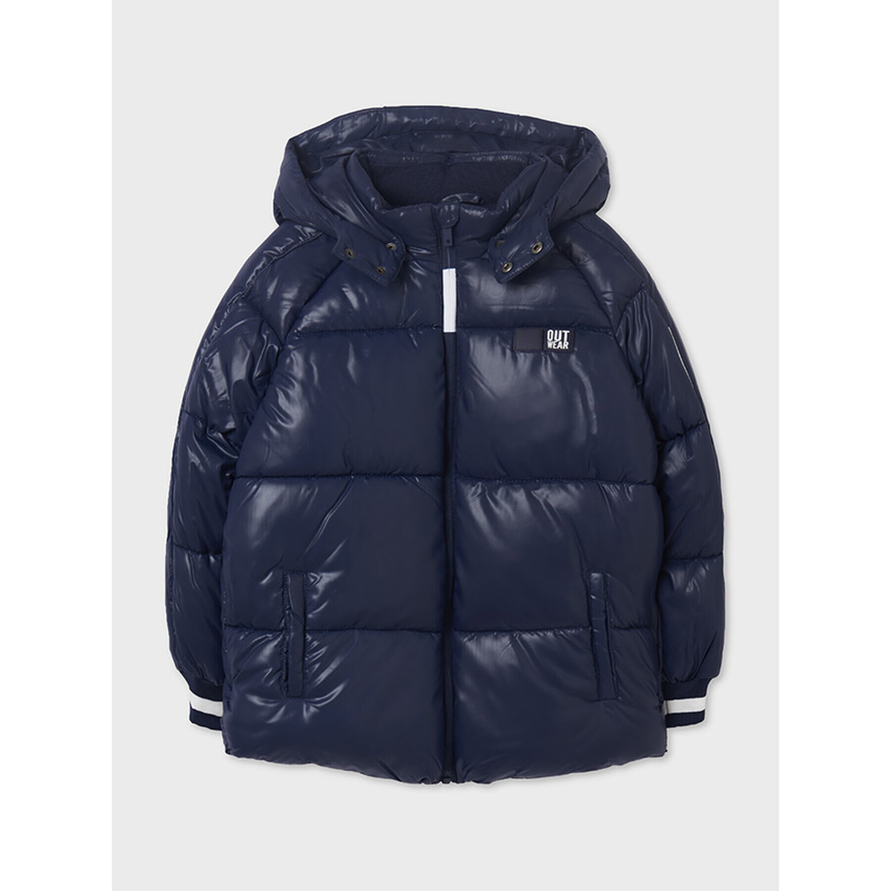 Mayoral Пухено яке 7416 Тъмносин Regular Fit - Pepit.bg