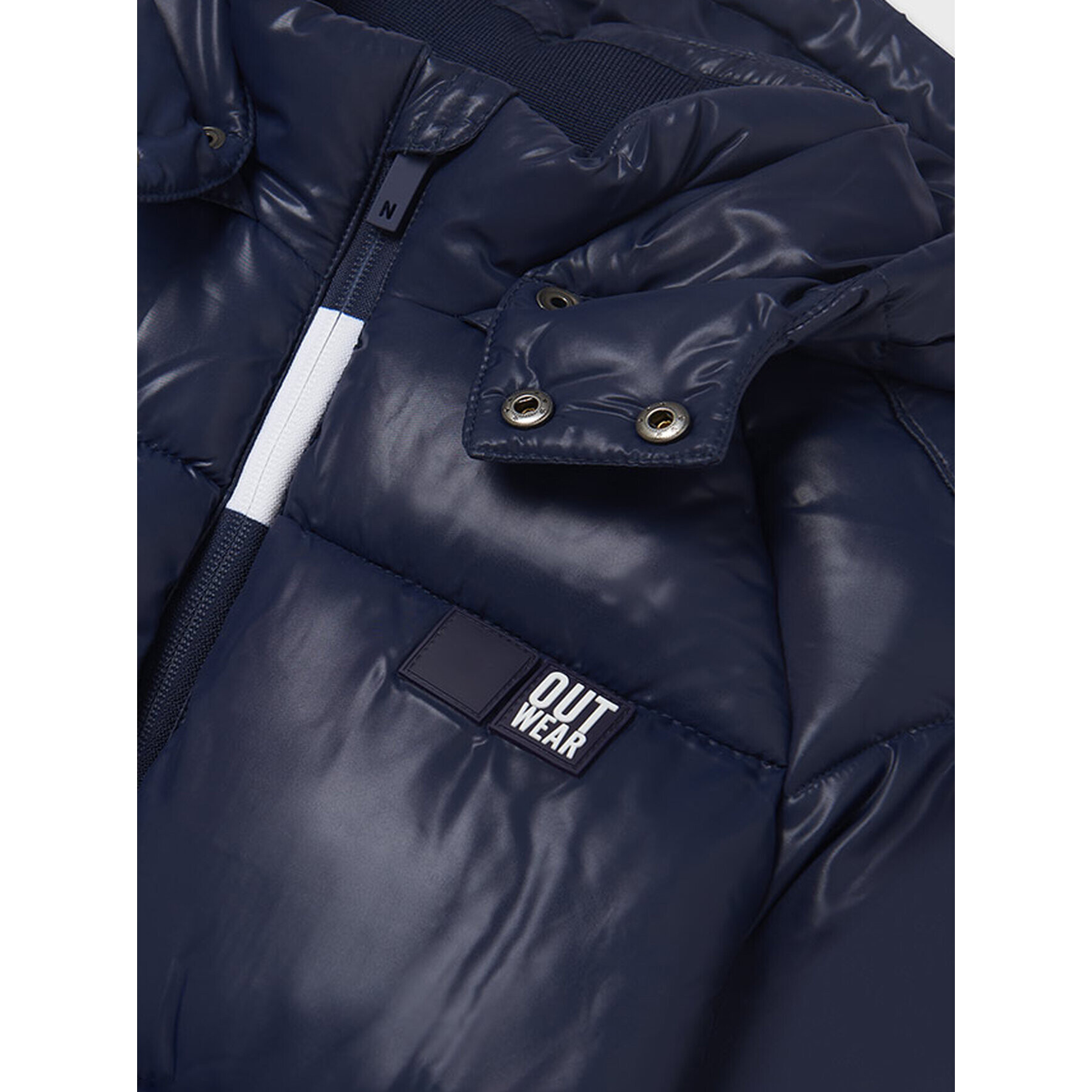 Mayoral Пухено яке 7416 Тъмносин Regular Fit - Pepit.bg
