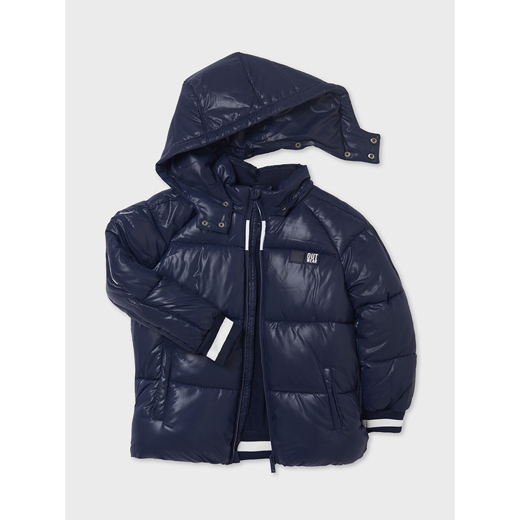 Mayoral Пухено яке 7416 Тъмносин Regular Fit - Pepit.bg