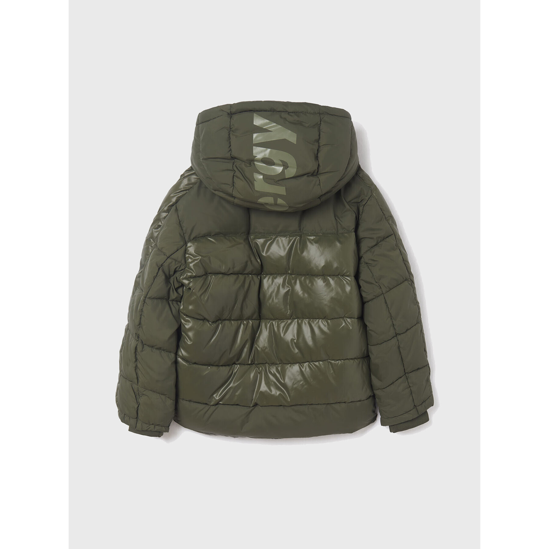 Mayoral Пухено яке 7461 Зелен Regular Fit - Pepit.bg