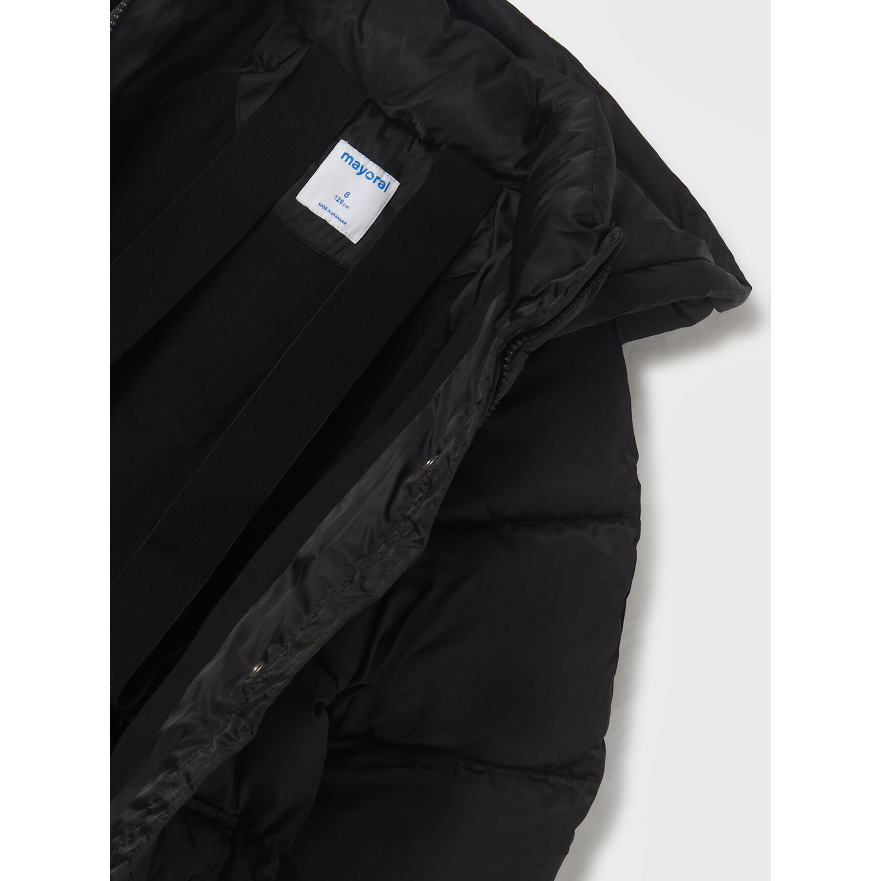 Mayoral Пухено яке 7483 Черен Regular Fit - Pepit.bg