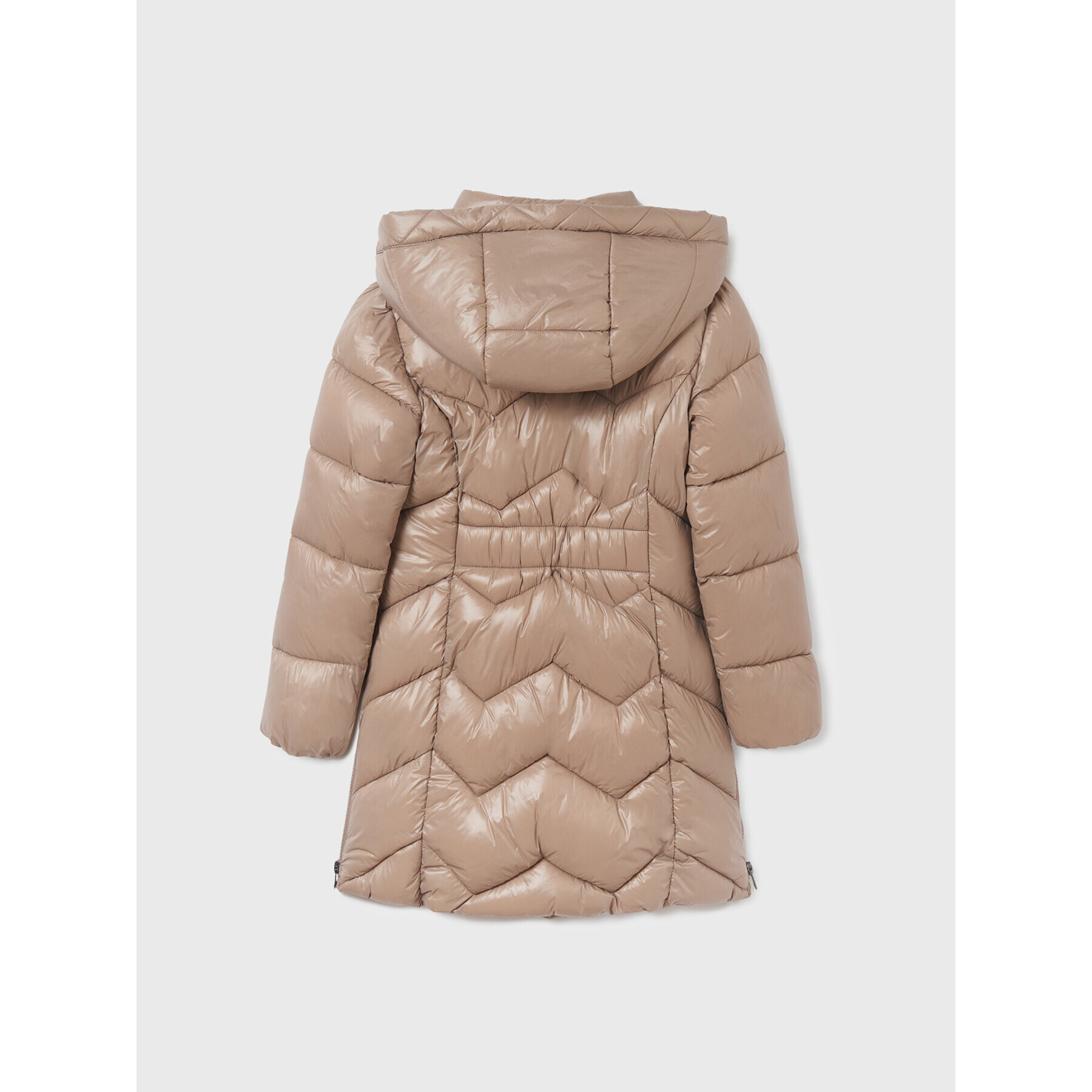 Mayoral Пухено яке 7485 Бежов Regular Fit - Pepit.bg