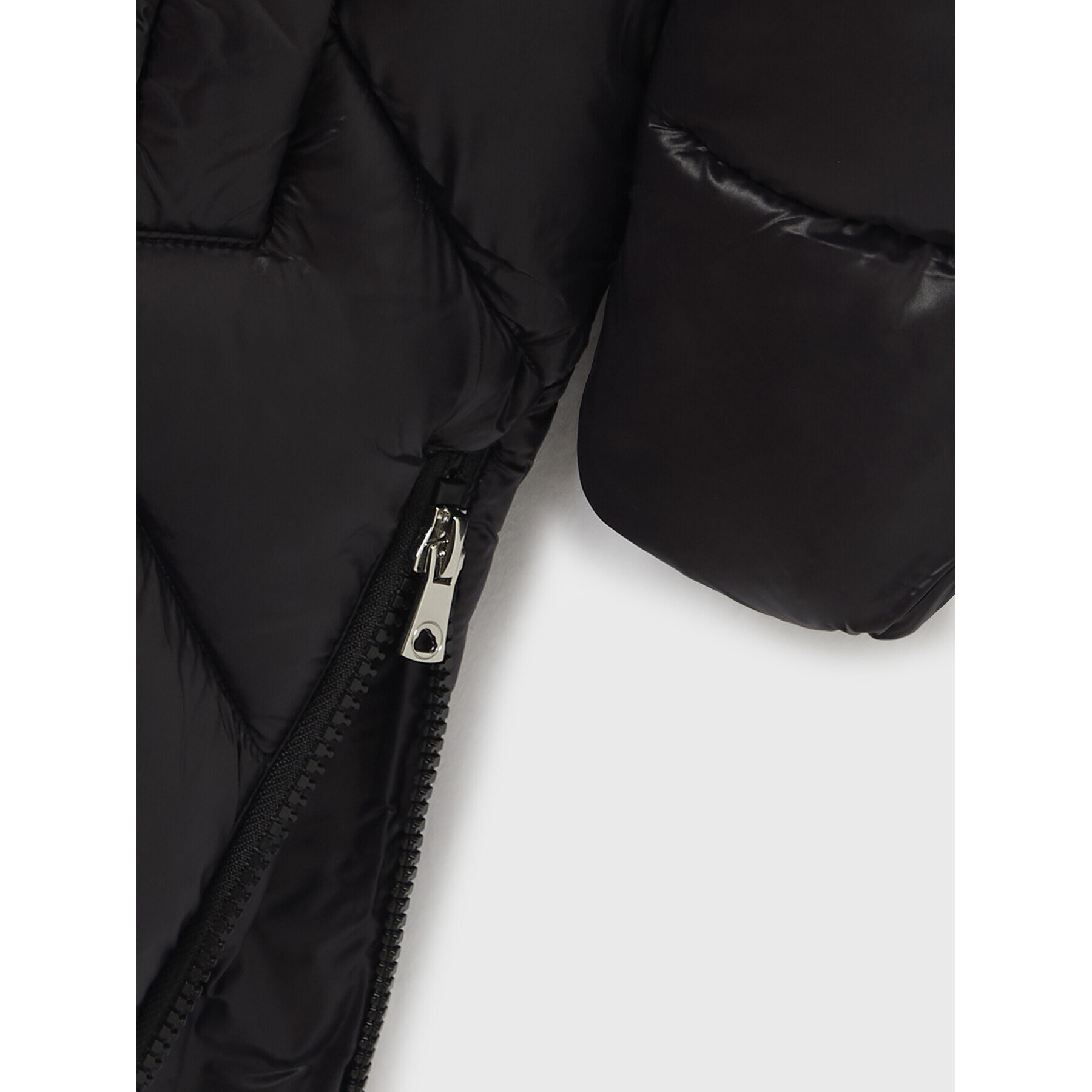 Mayoral Пухено яке 7485 Черен Regular Fit - Pepit.bg