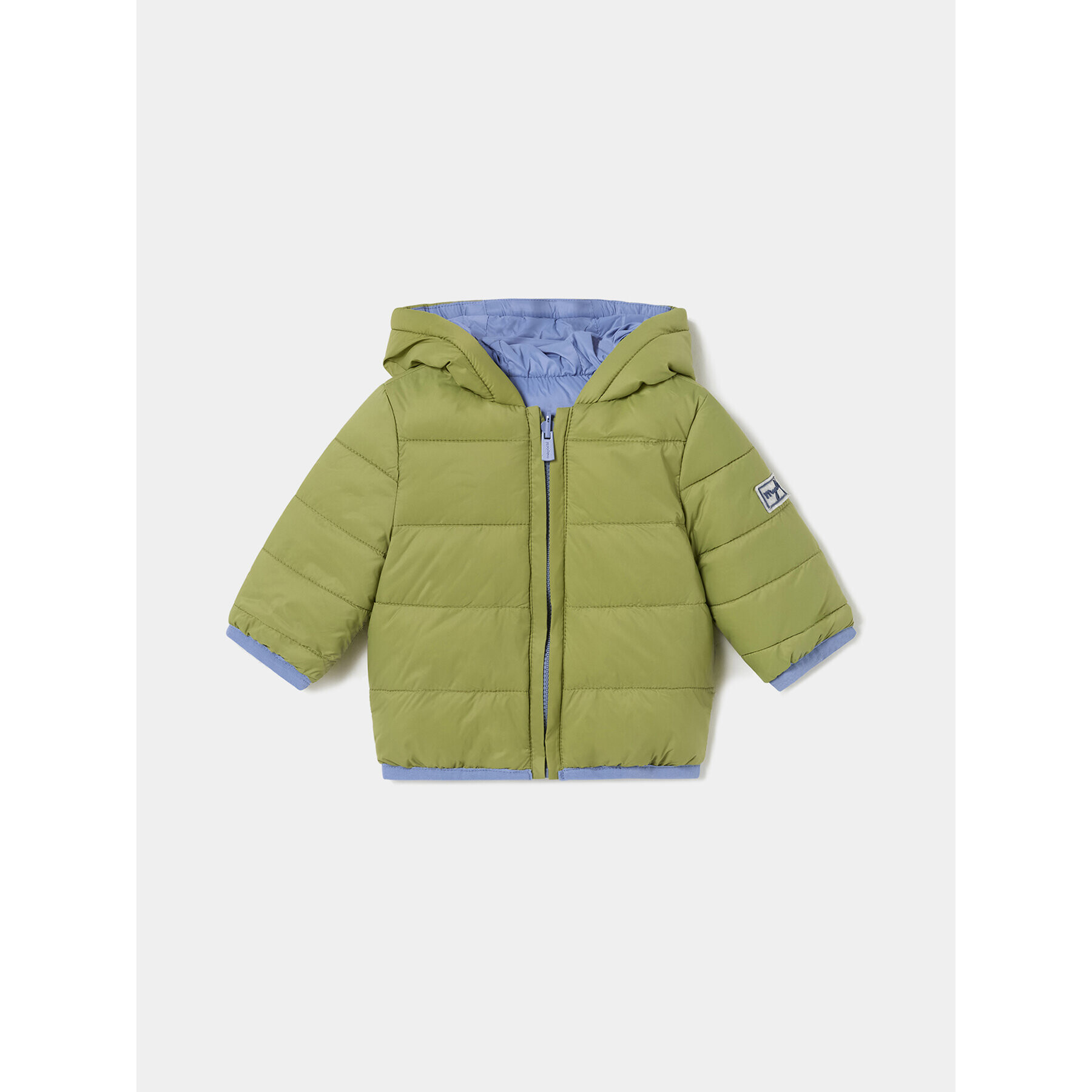 Mayoral Пухено яке 2.411 Зелен Regular Fit - Pepit.bg