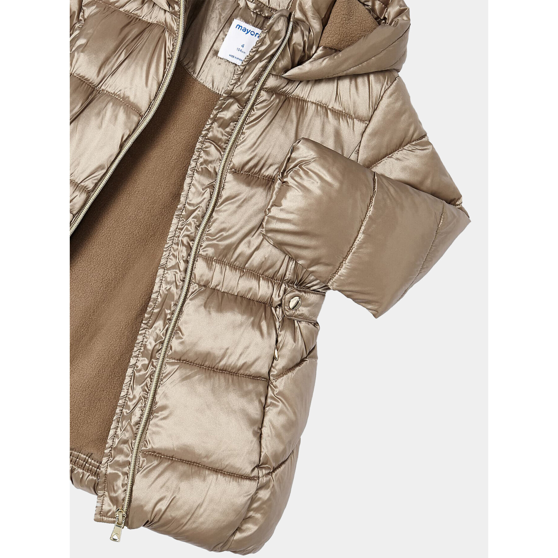 Mayoral Пухено яке 4.413 Златист Regular Fit - Pepit.bg