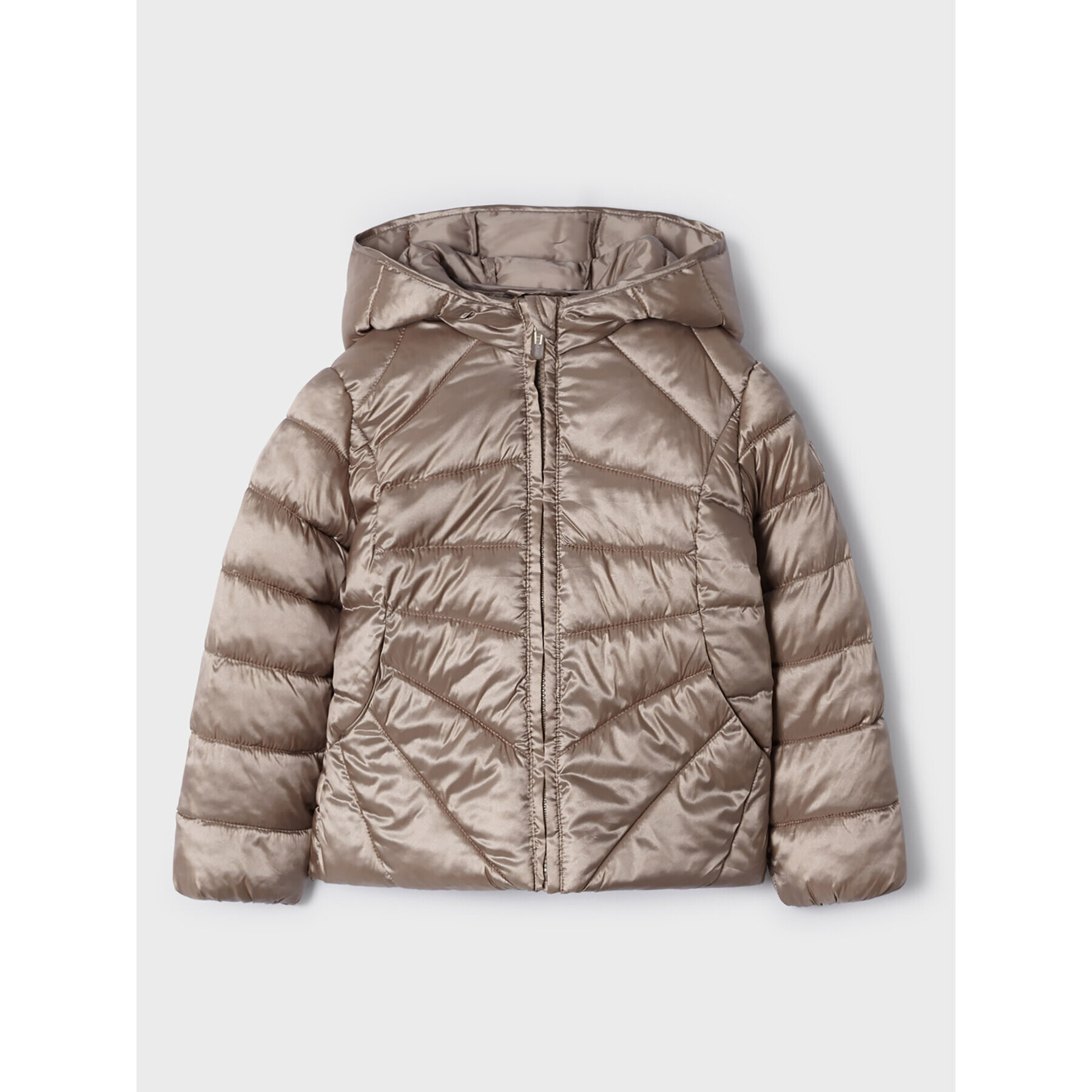 Mayoral Пухено яке 4.416 Кафяв Regular Fit - Pepit.bg