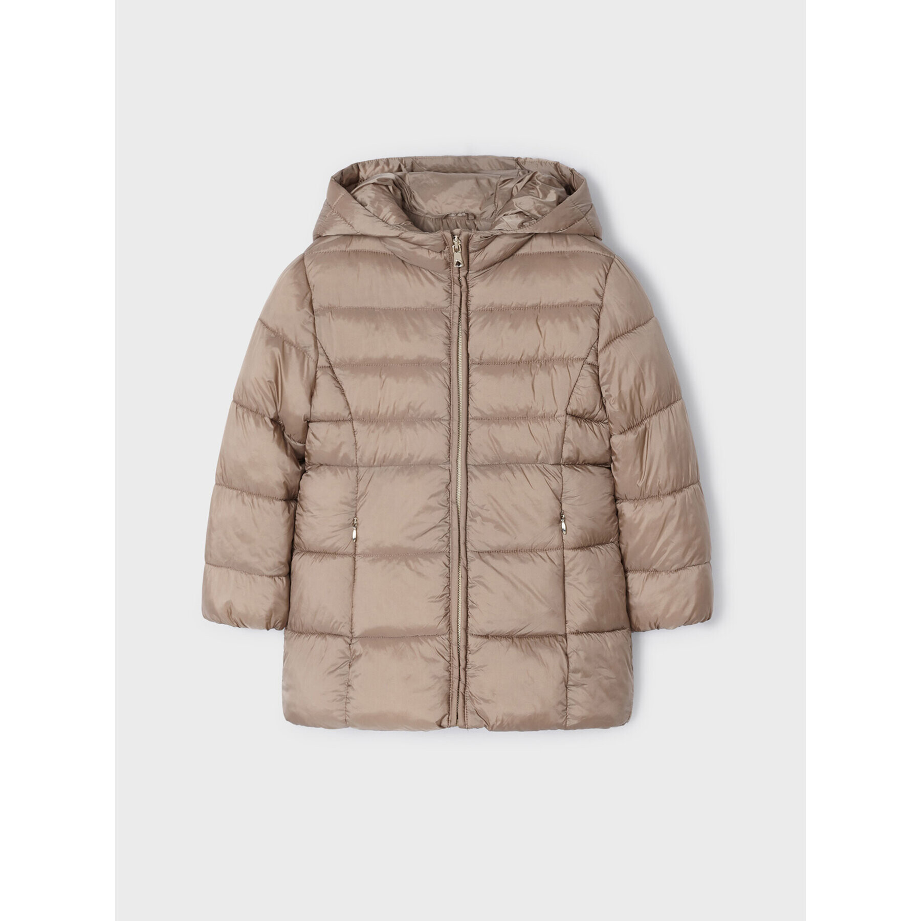 Mayoral Пухено яке 4.417 Кафяв Regular Fit - Pepit.bg
