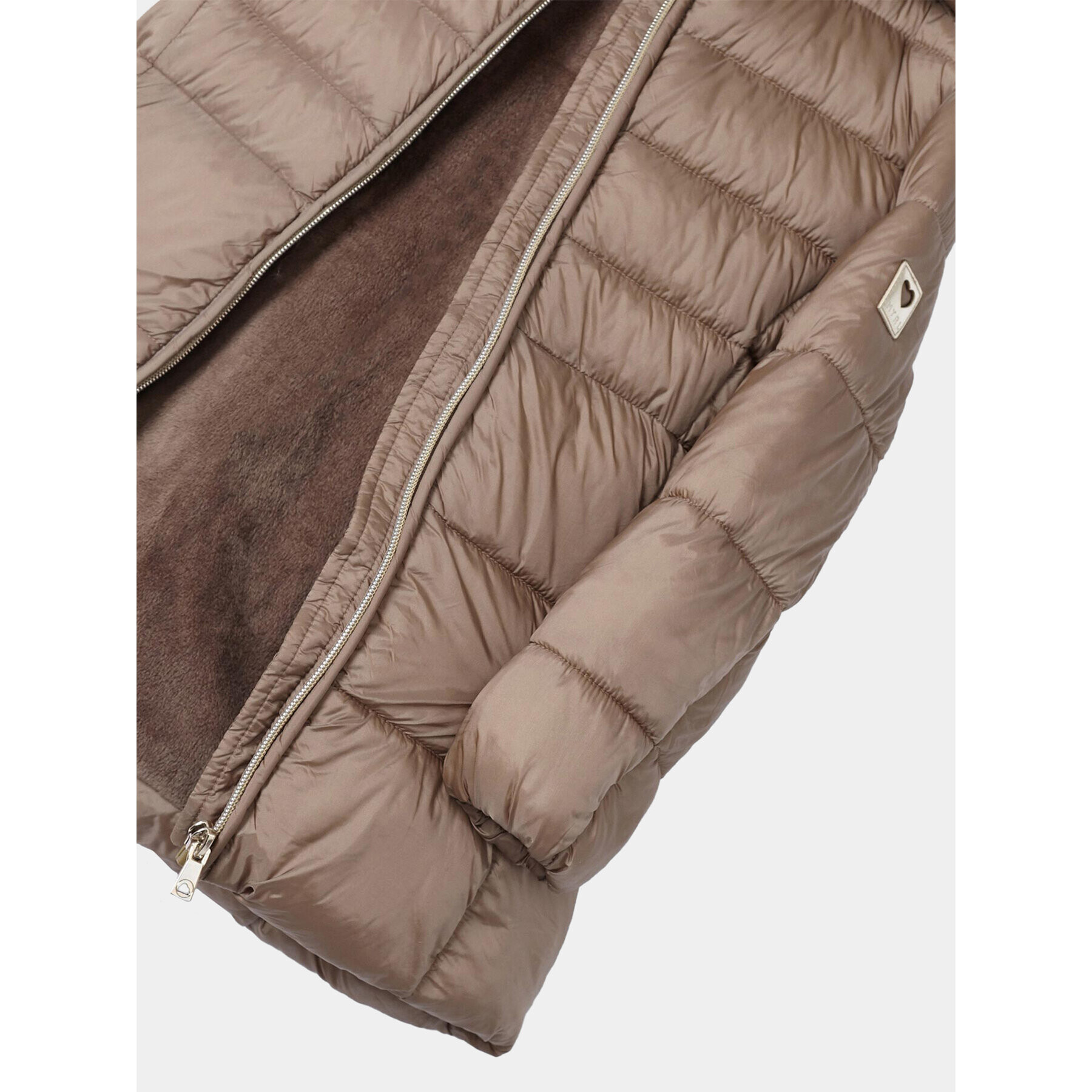 Mayoral Пухено яке 4.417 Кафяв Regular Fit - Pepit.bg