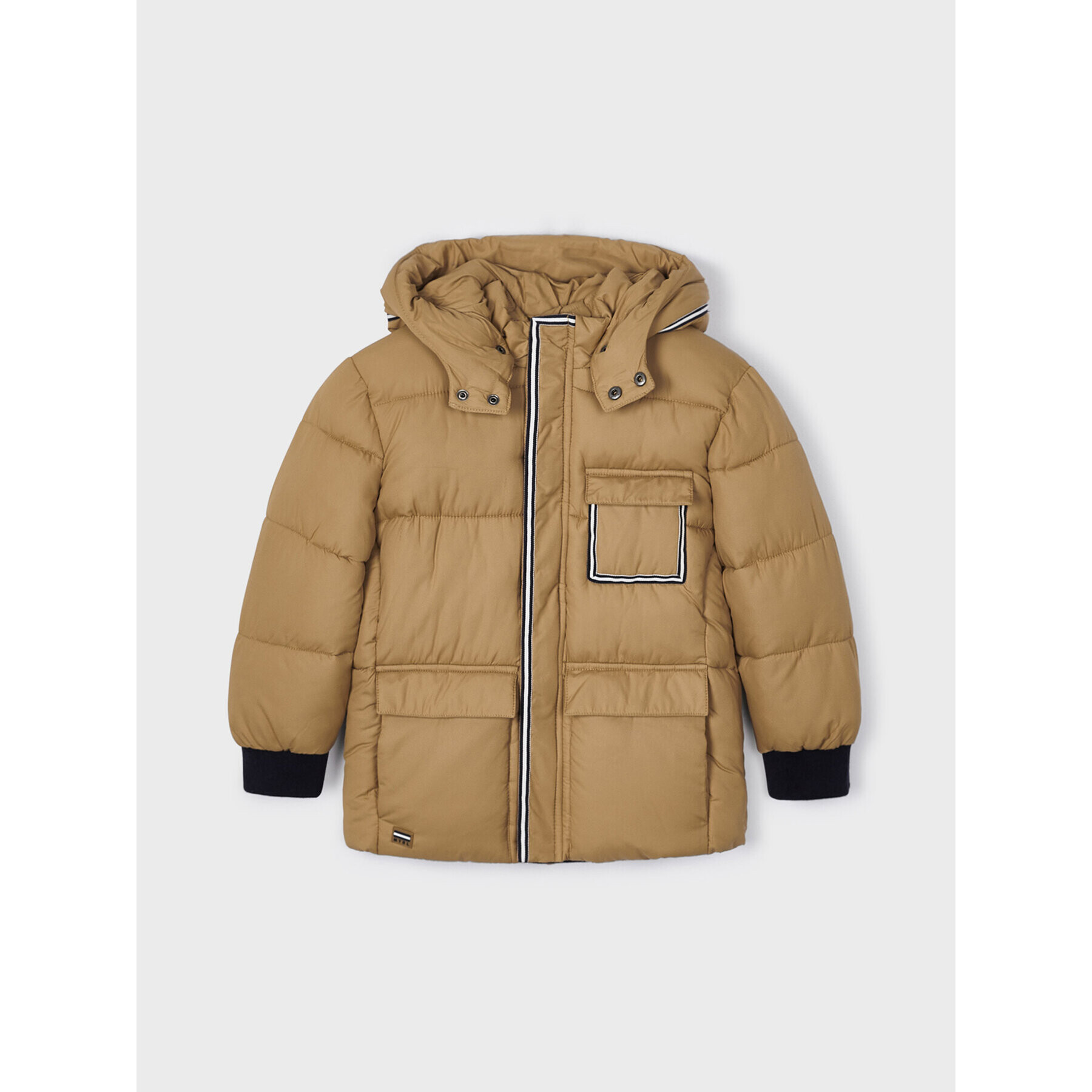 Mayoral Пухено яке 4.438 Кафяв Regular Fit - Pepit.bg