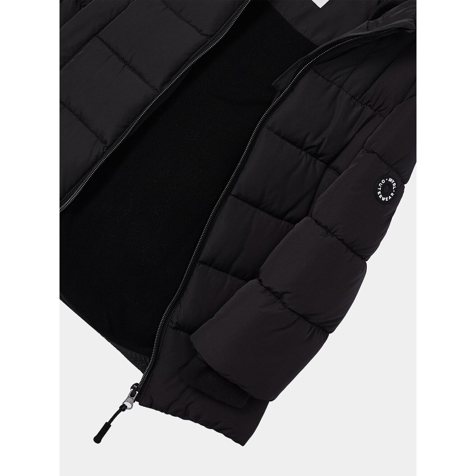 Mayoral Пухено яке 4.440 Черен Regular Fit - Pepit.bg
