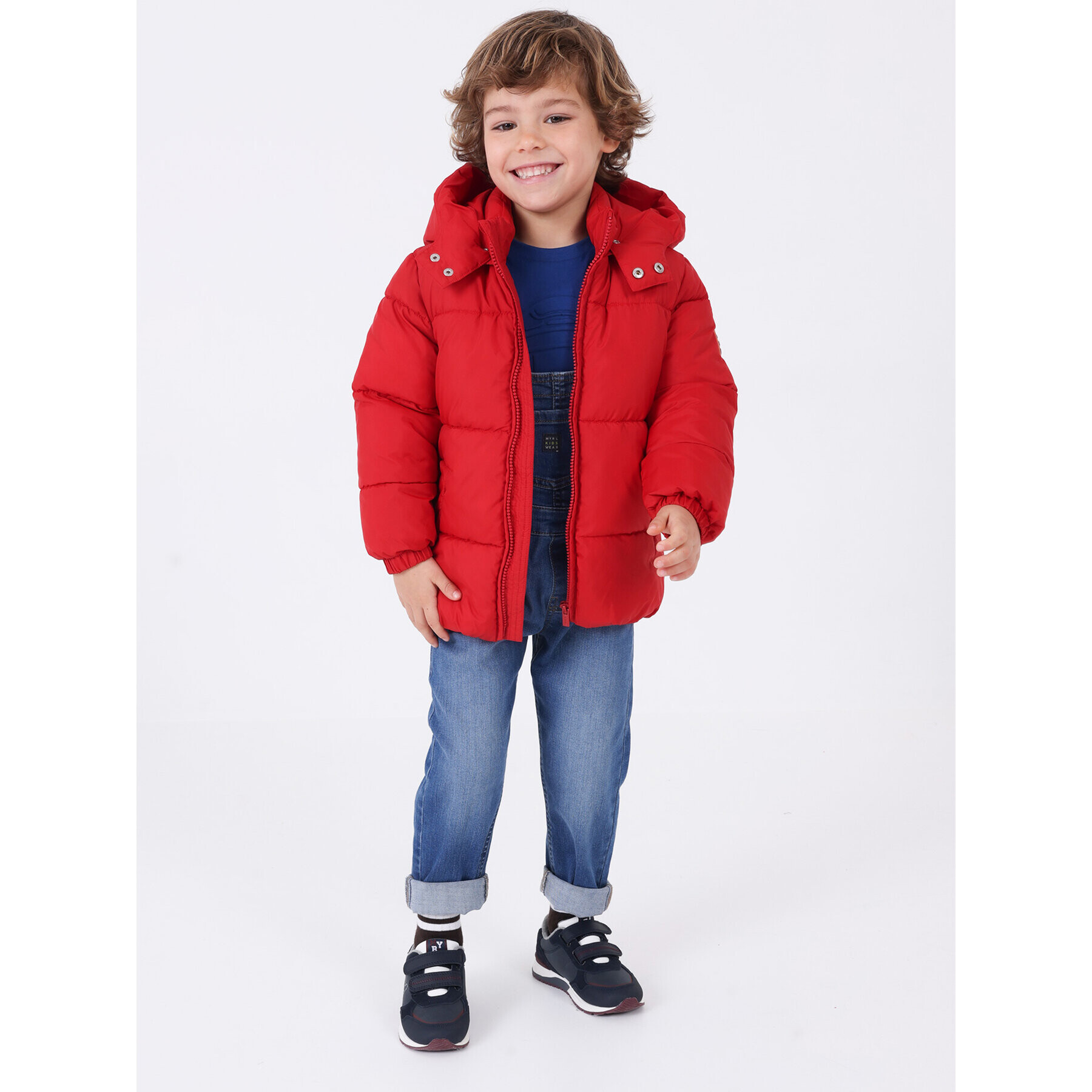 Mayoral Пухено яке 412 Червен Regular Fit - Pepit.bg