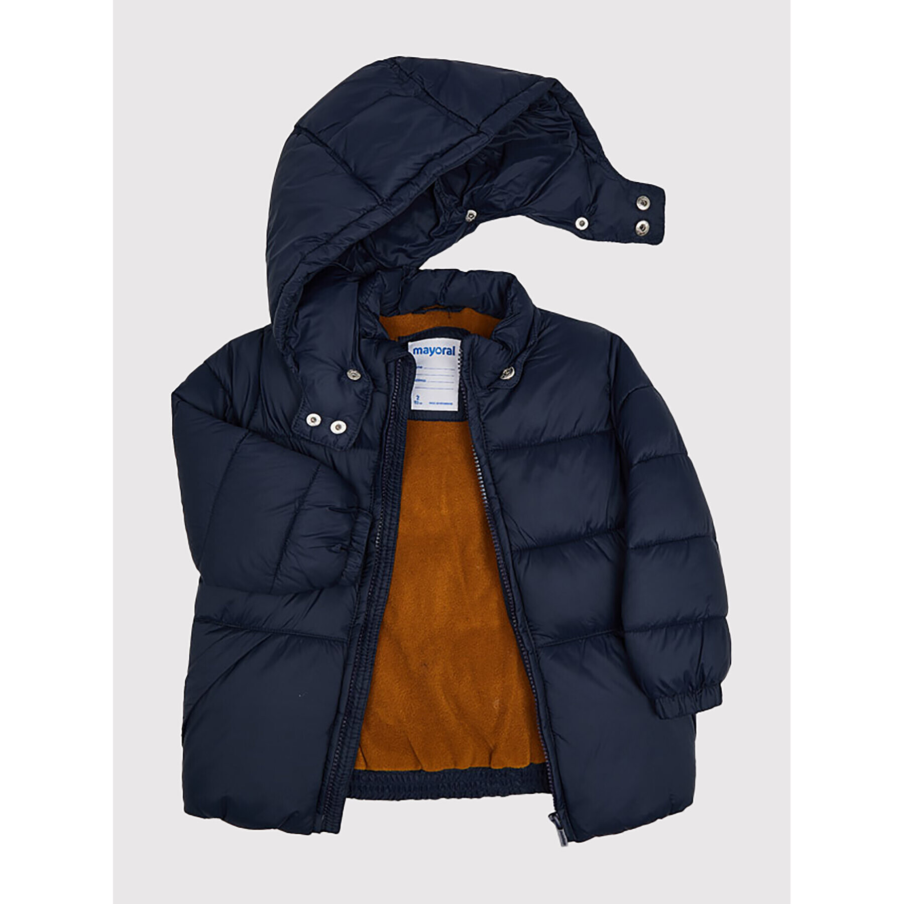 Mayoral Пухено яке 412 Тъмносин Regular Fit - Pepit.bg