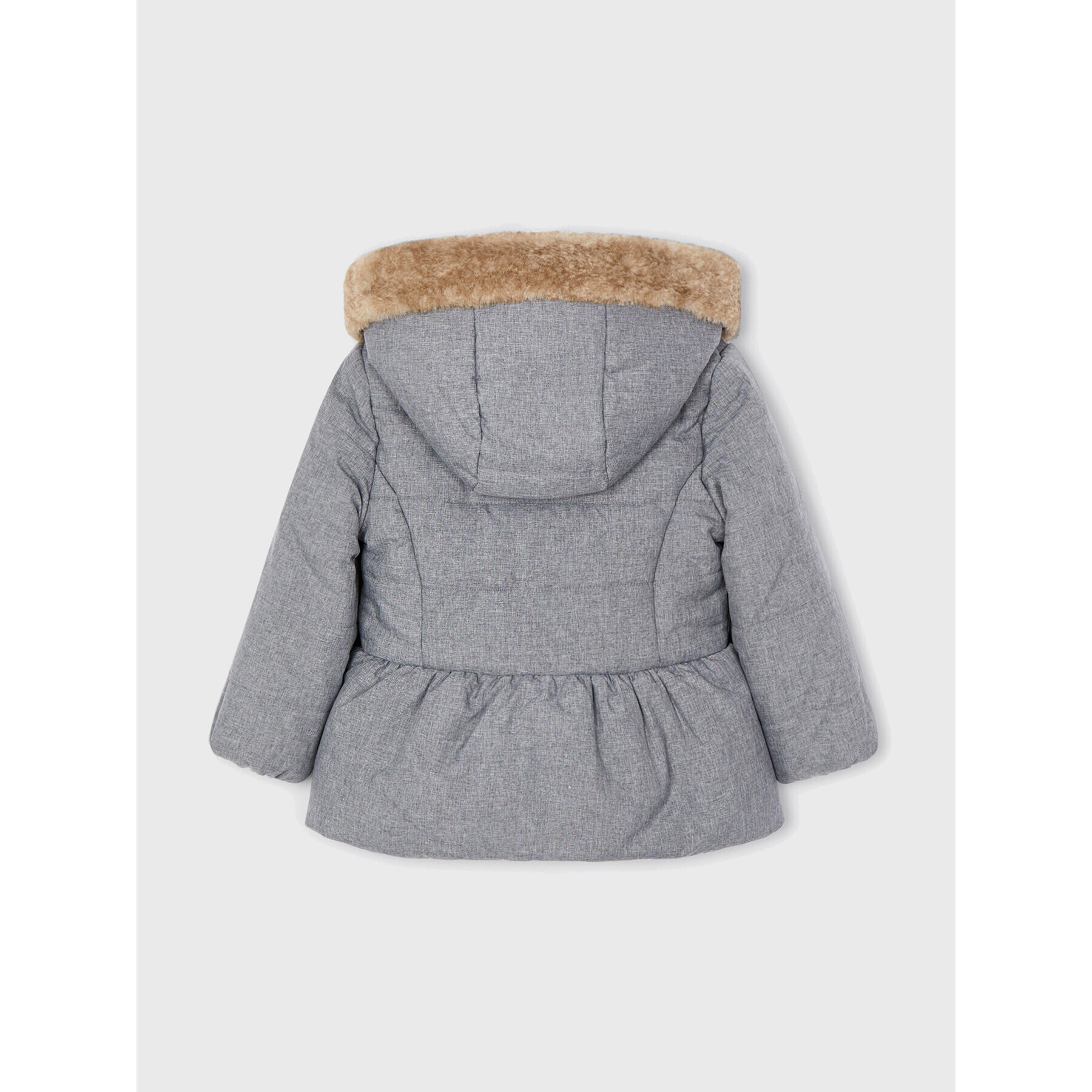 Mayoral Пухено яке 4486 Сив Regular Fit - Pepit.bg