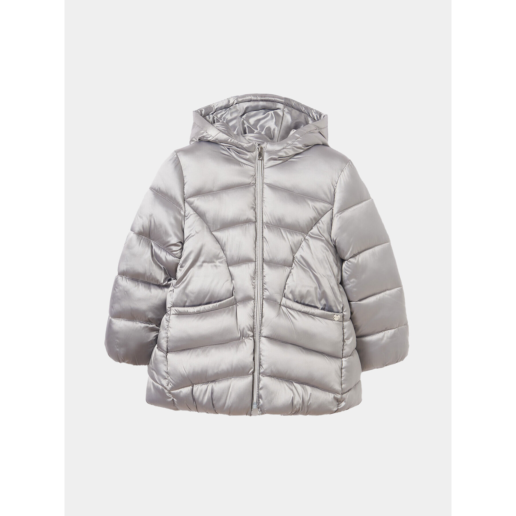 Mayoral Пухено яке 7.410 Сив Regular Fit - Pepit.bg