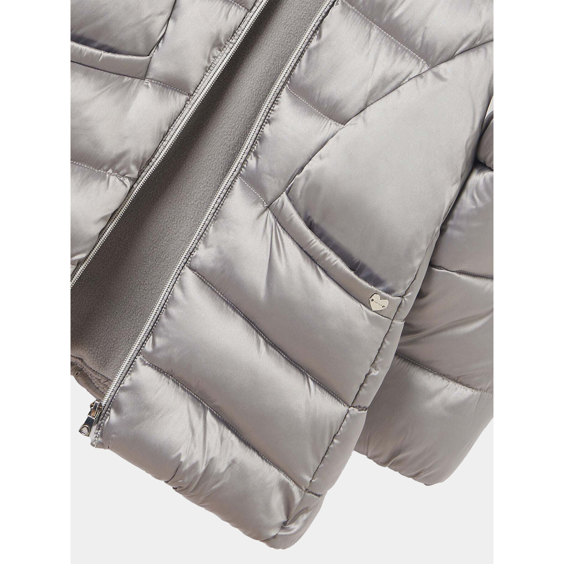 Mayoral Пухено яке 7.410 Сив Regular Fit - Pepit.bg