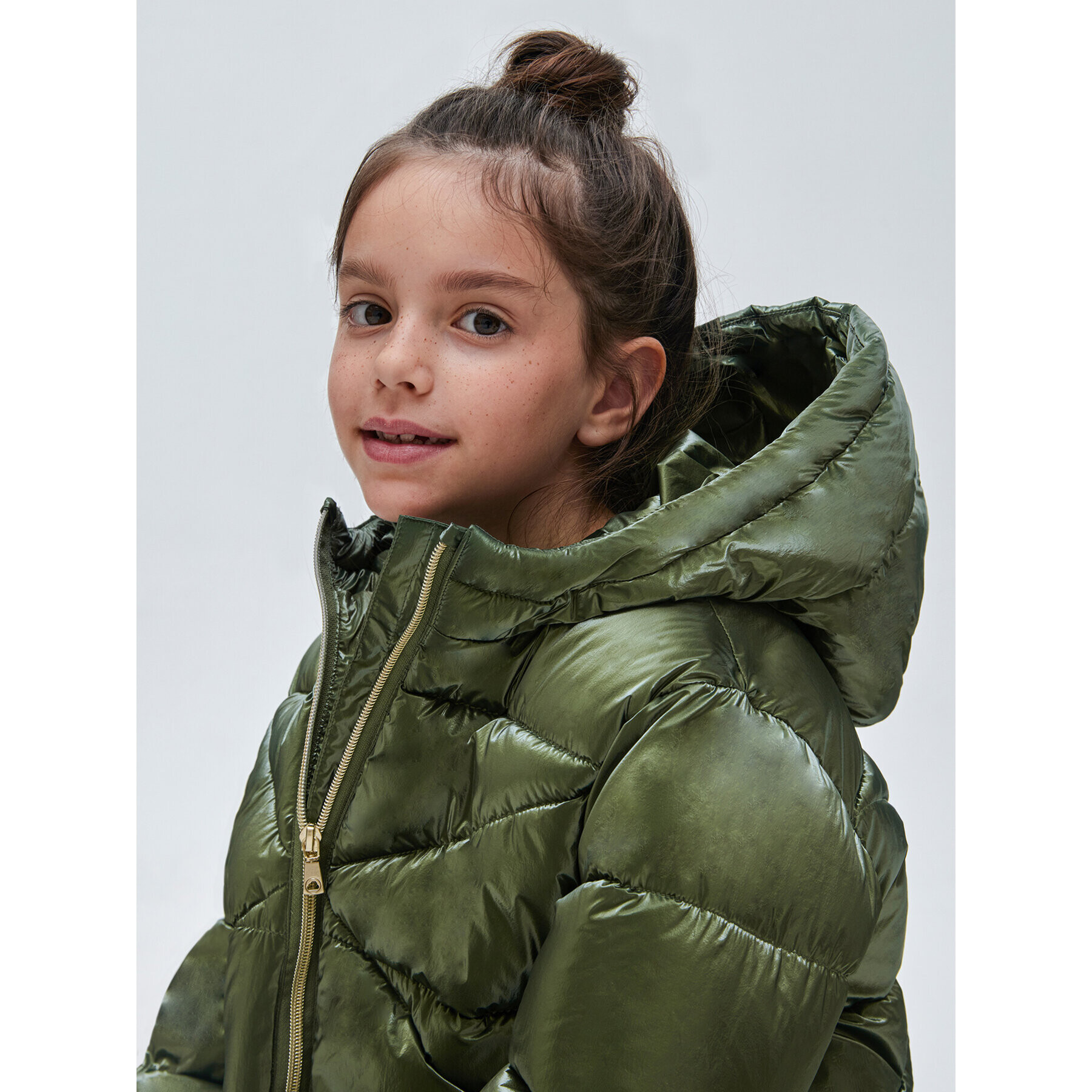 Mayoral Пухено яке 7.415 Каки Regular Fit - Pepit.bg