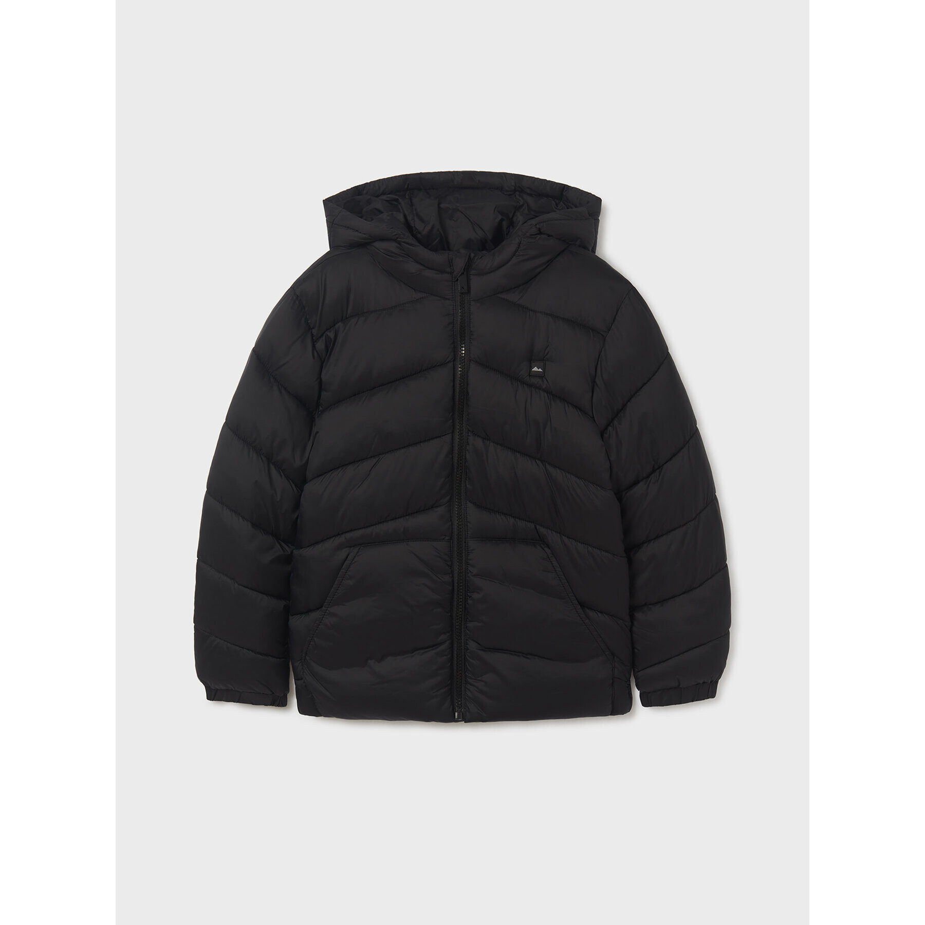 Mayoral Пухено яке 7462 Черен Regular Fit - Pepit.bg