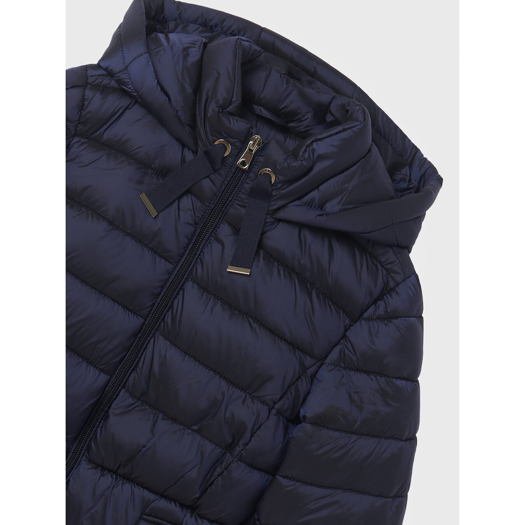 Mayoral Пухено яке 7481 Тъмносин Regular Fit - Pepit.bg
