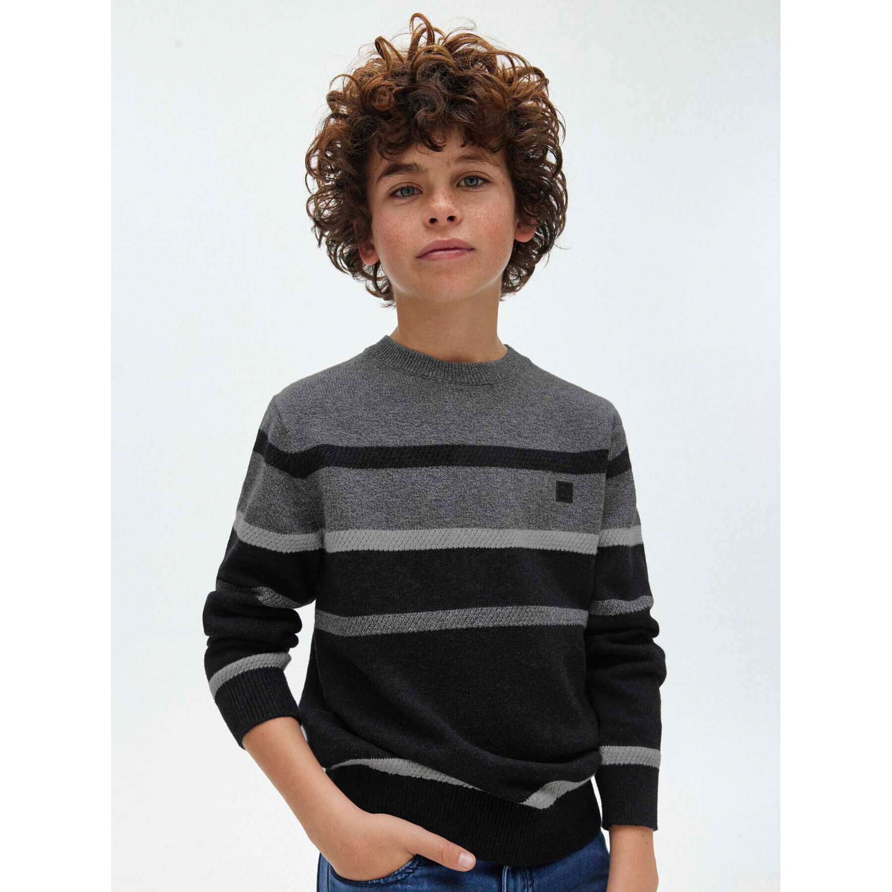 Mayoral Пуловер 7.385 Черен Regular Fit - Pepit.bg