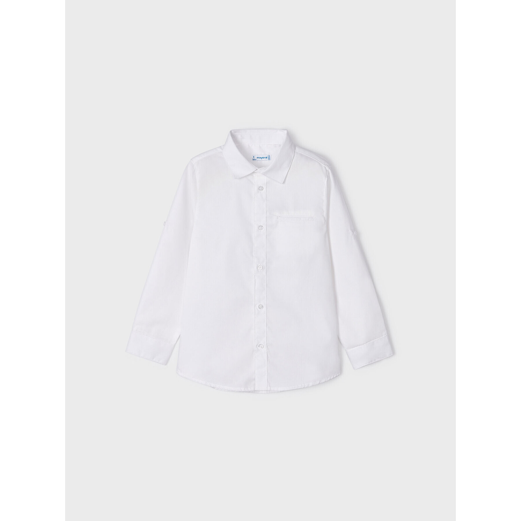 Mayoral Риза 140 Бял Regular Fit - Pepit.bg