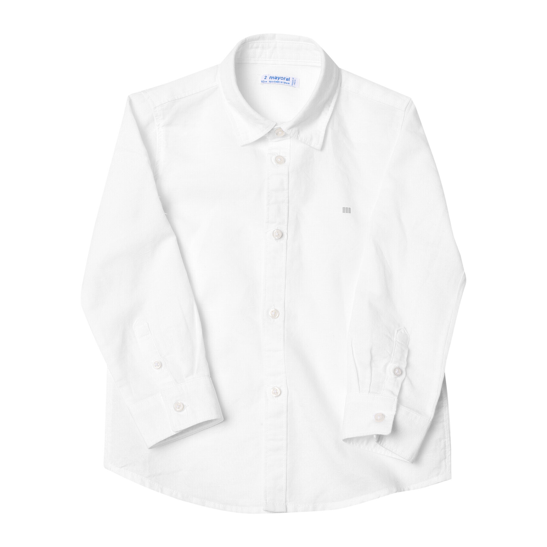 Mayoral Риза 141 Бял Regular Fit - Pepit.bg