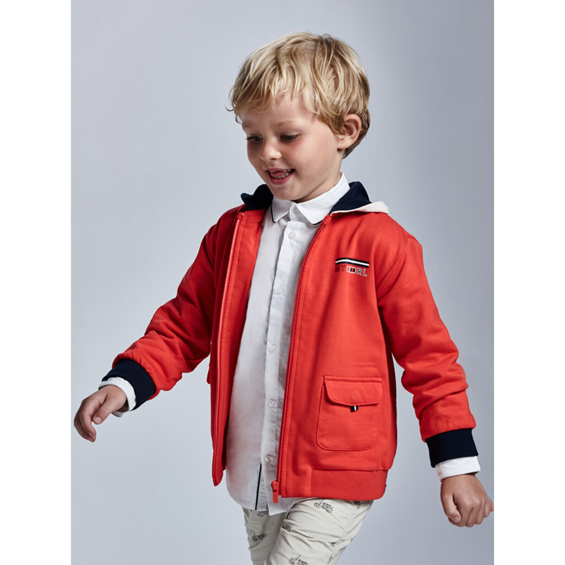 Mayoral Риза 3128 Бял Slim Fit - Pepit.bg