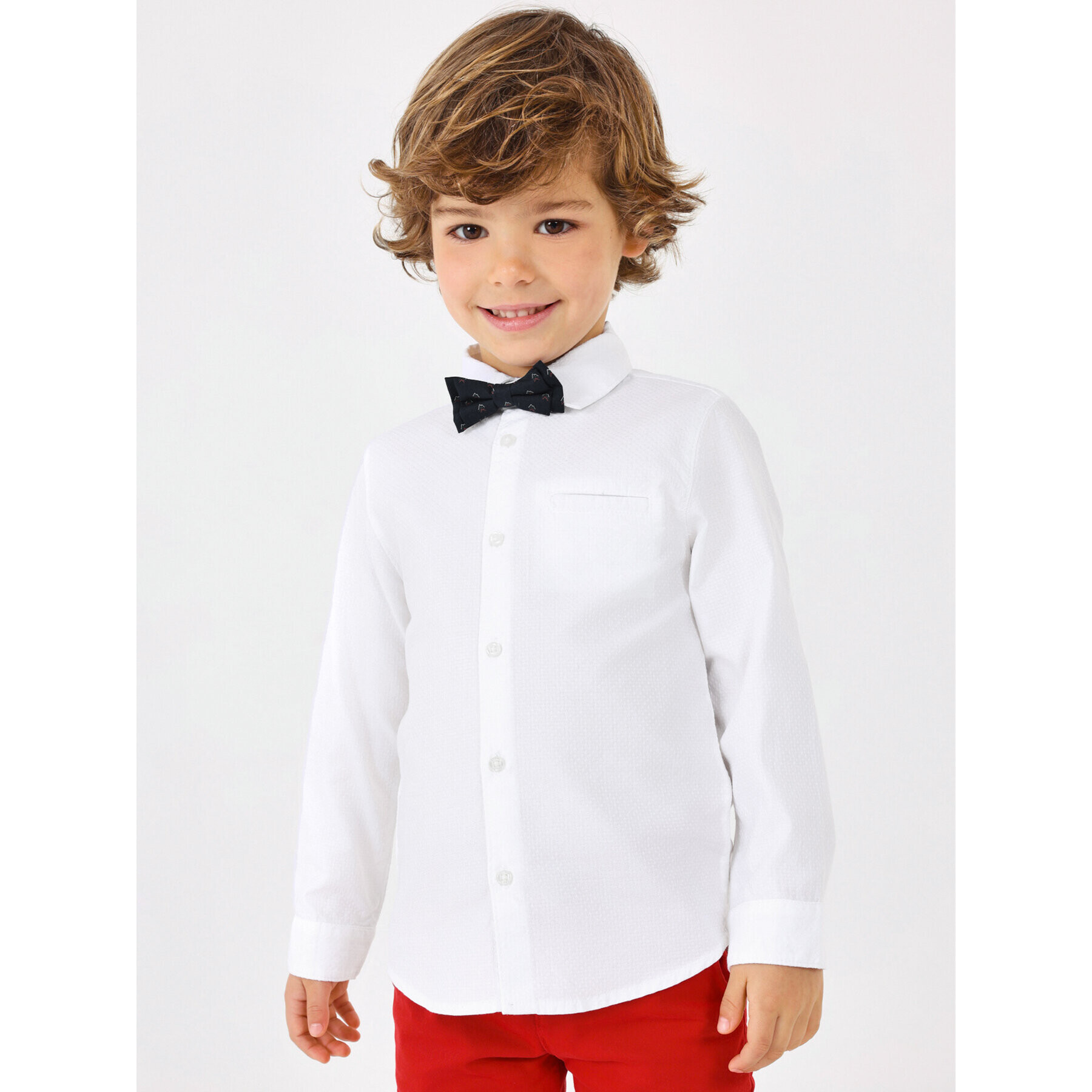 Mayoral Риза 4.108 Бял Regular Fit - Pepit.bg