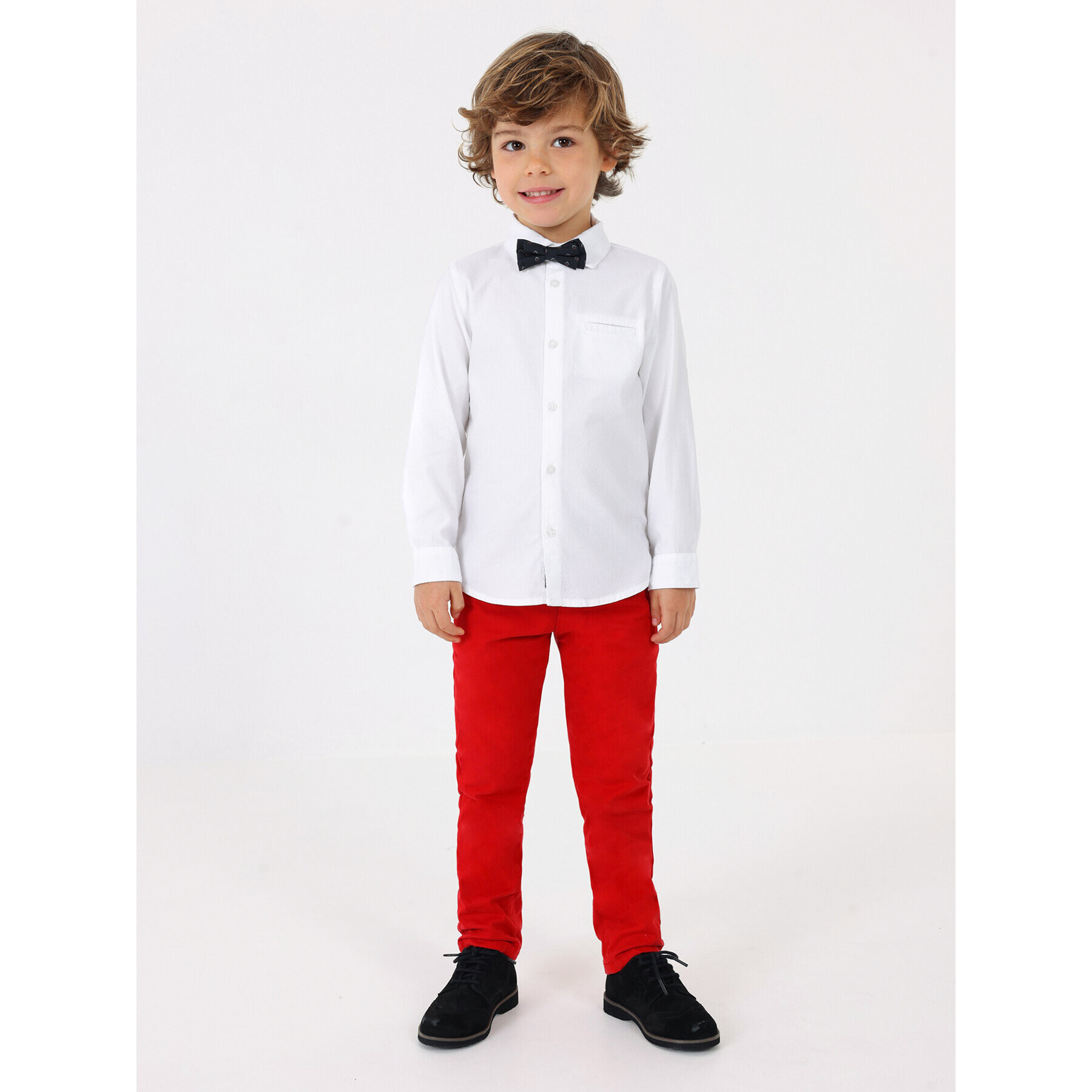 Mayoral Риза 4.108 Бял Regular Fit - Pepit.bg