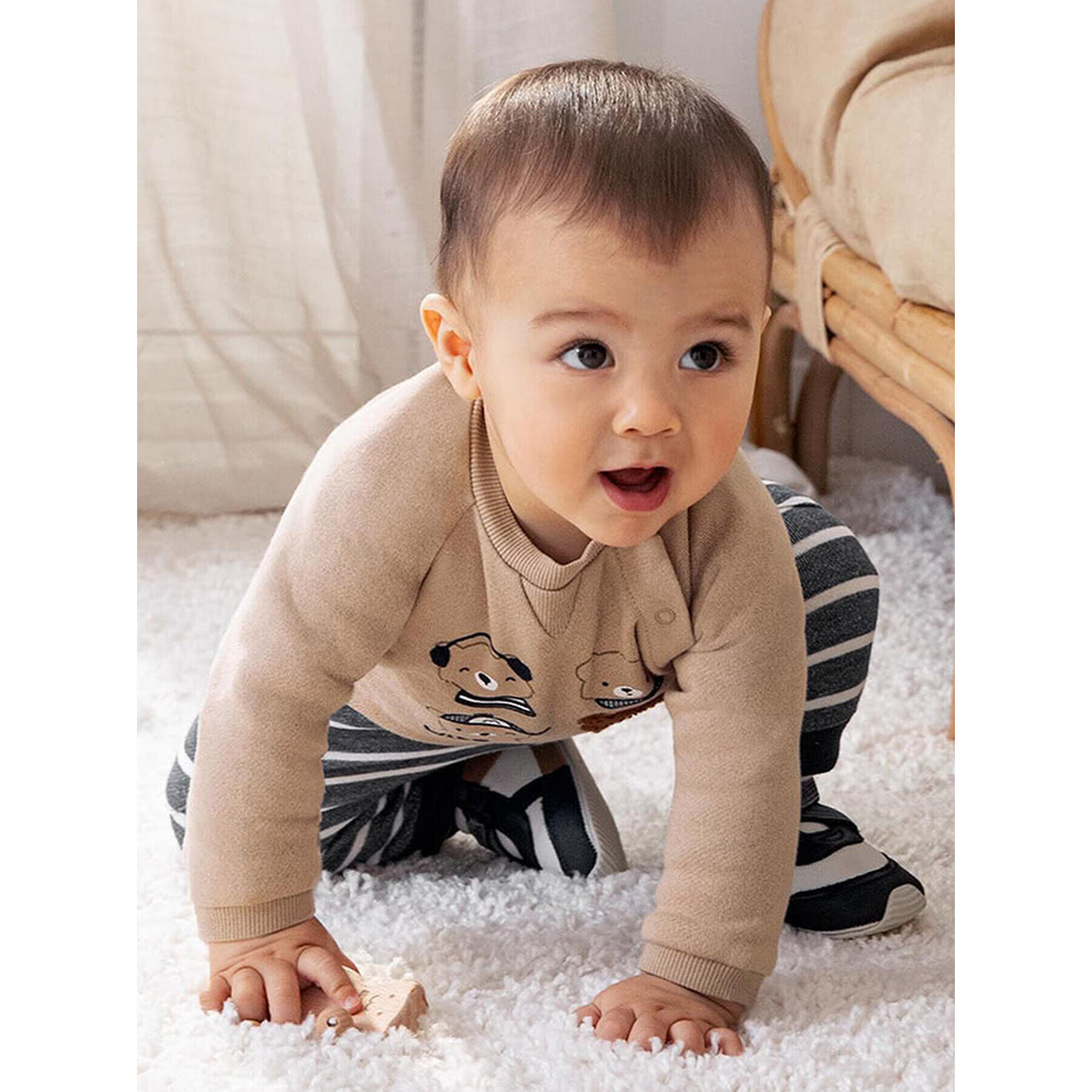 Mayoral Спортен екип 2603 Кафяв Regular Fit - Pepit.bg