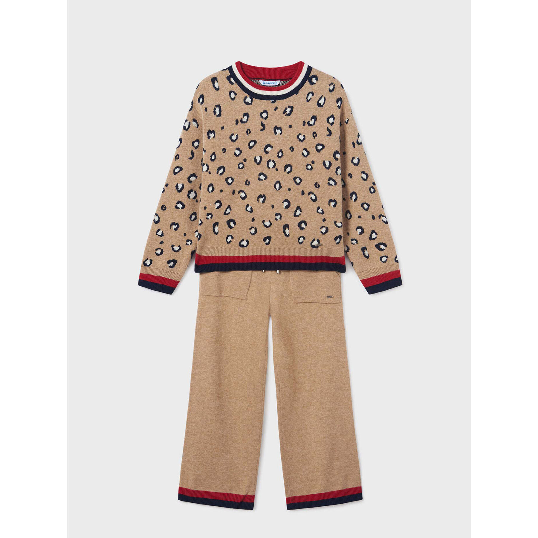 Mayoral Спортен екип 7.514 Бежов Regular Fit - Pepit.bg