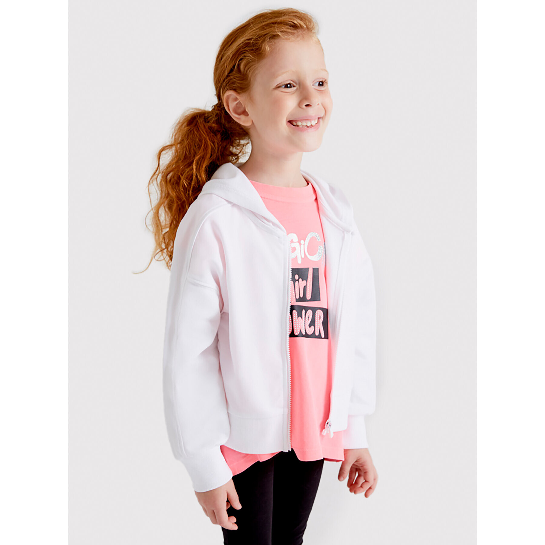 Mayoral Суитшърт 3428 Бял Regular Fit - Pepit.bg