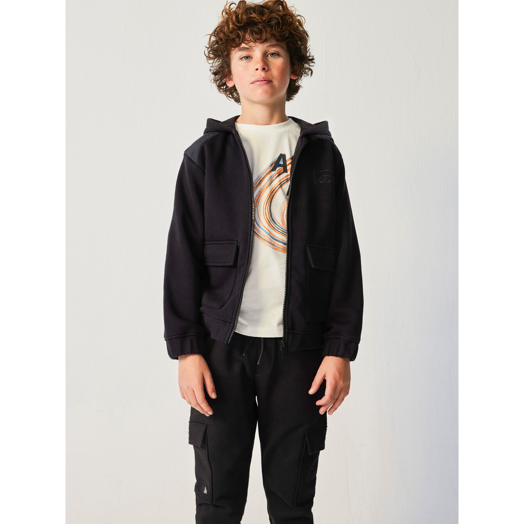 Mayoral Суитшърт 7.441 Черен Regular Fit - Pepit.bg