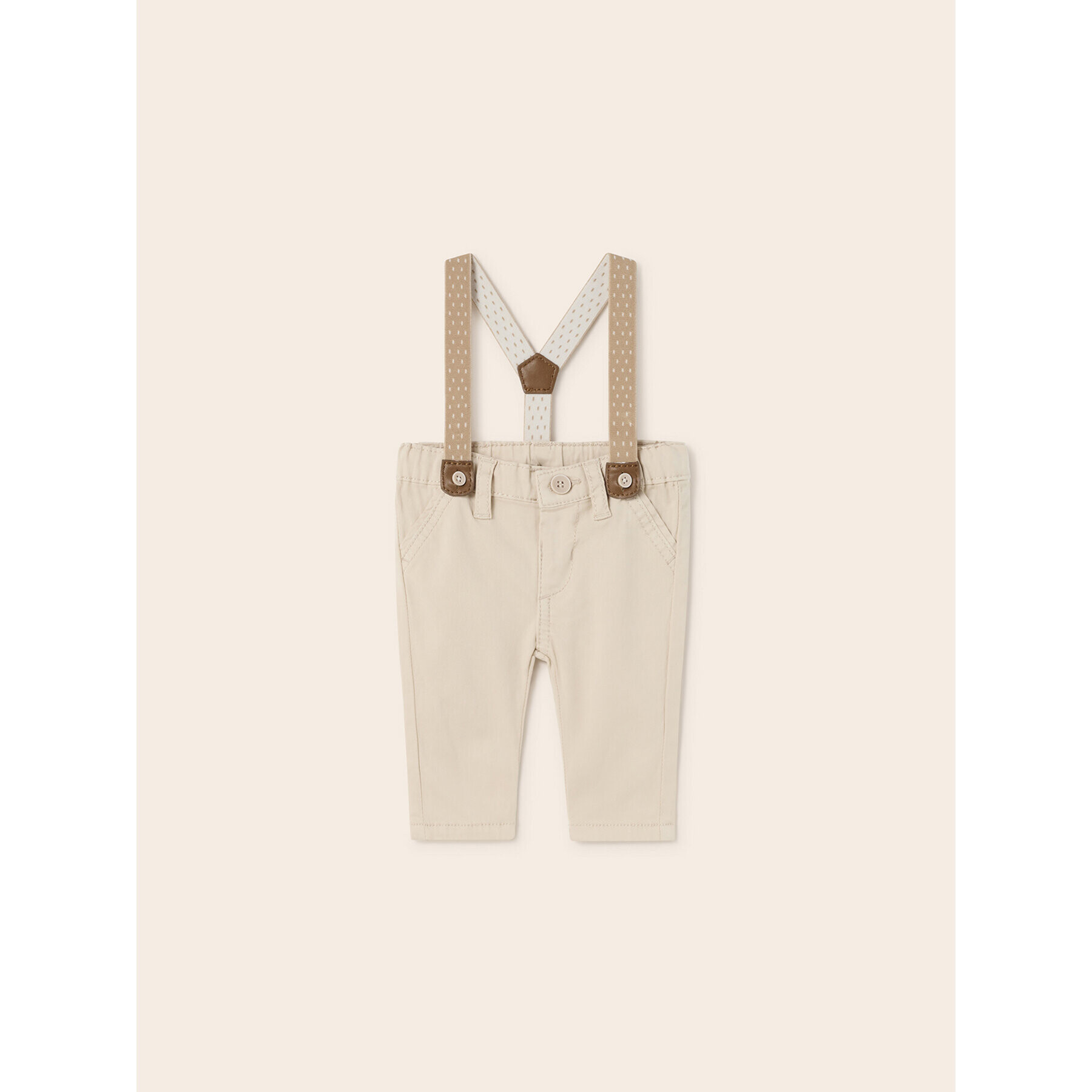 Mayoral Текстилни панталони 1510 Бежов Regular Fit - Pepit.bg