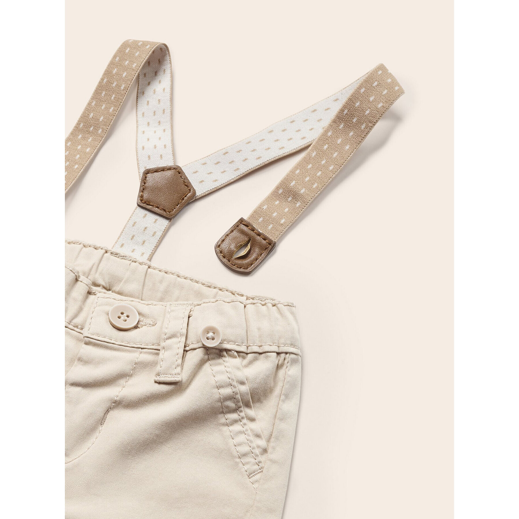Mayoral Текстилни панталони 1510 Бежов Regular Fit - Pepit.bg