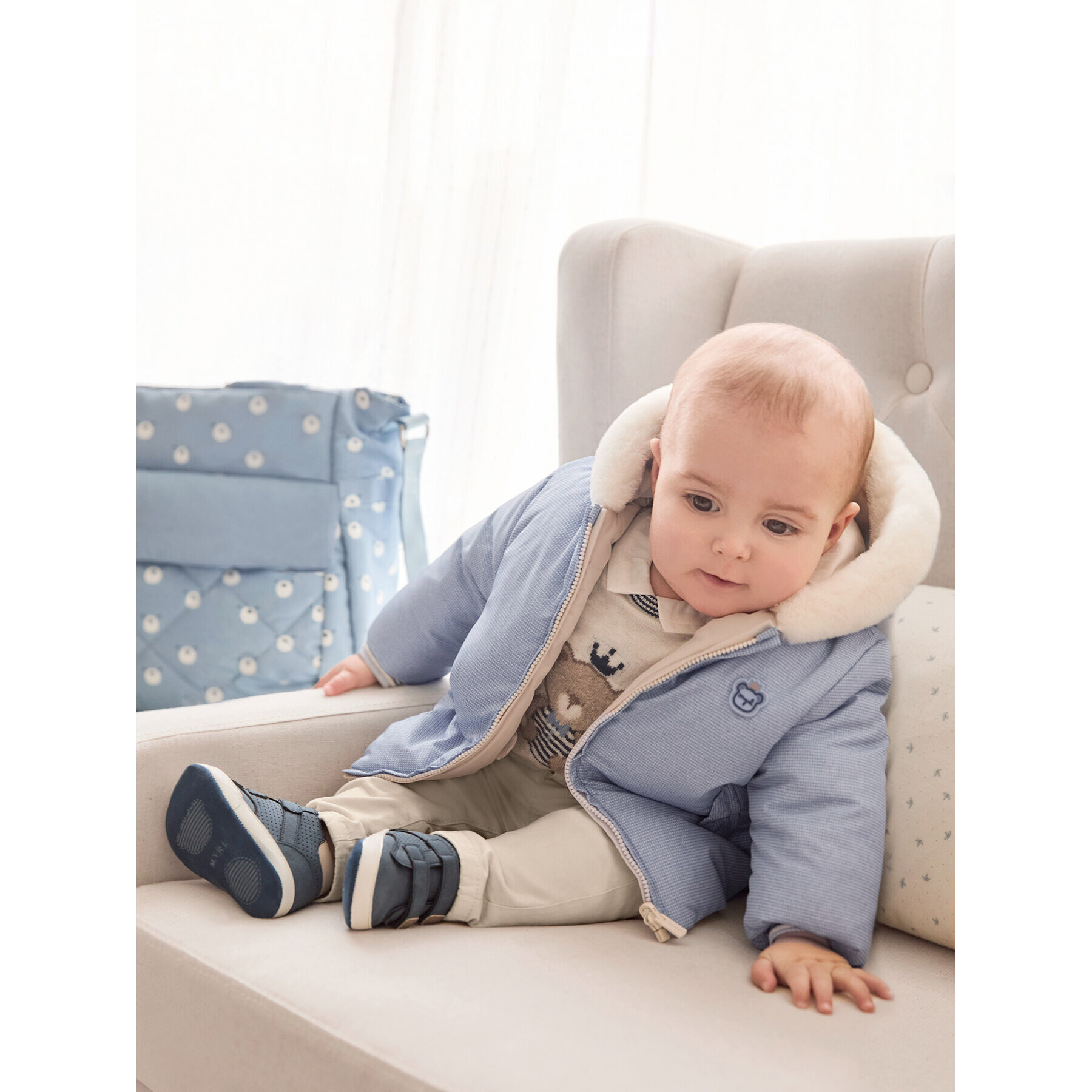 Mayoral Текстилни панталони 2.515 Бежов Regular Fit - Pepit.bg