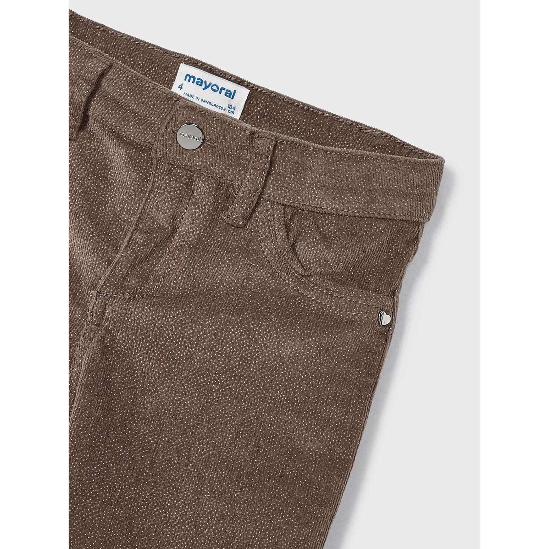 Mayoral Текстилни панталони 4.503 Кафяв Regular Fit - Pepit.bg