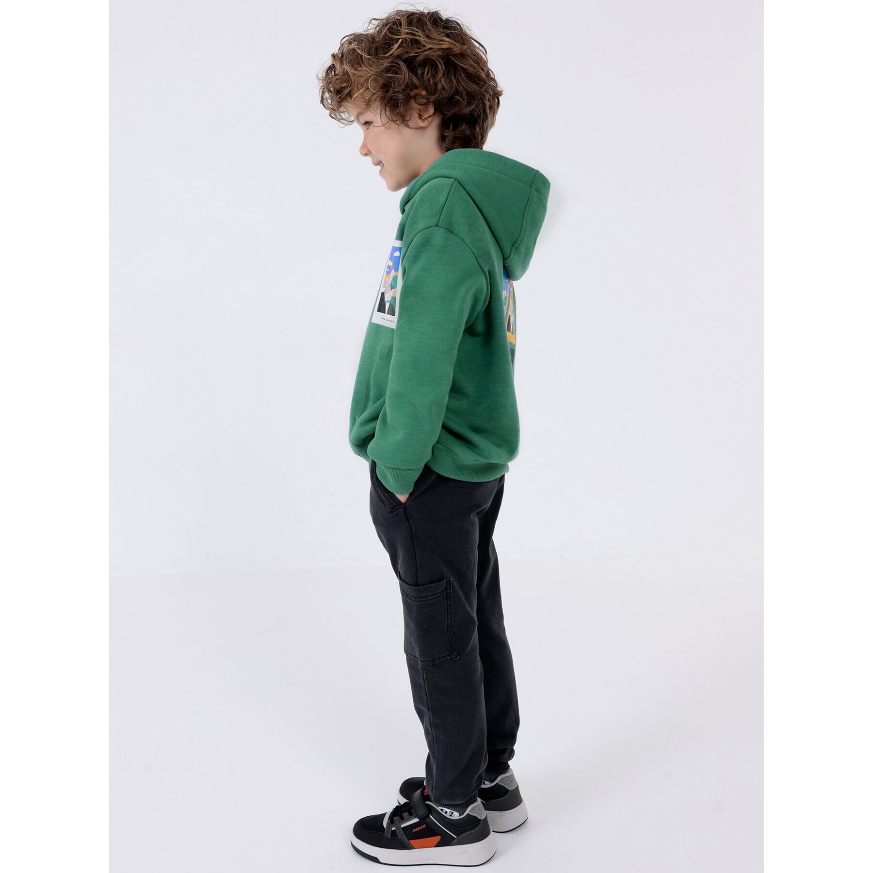 Mayoral Текстилни панталони 4.525 Сив Regular Fit - Pepit.bg