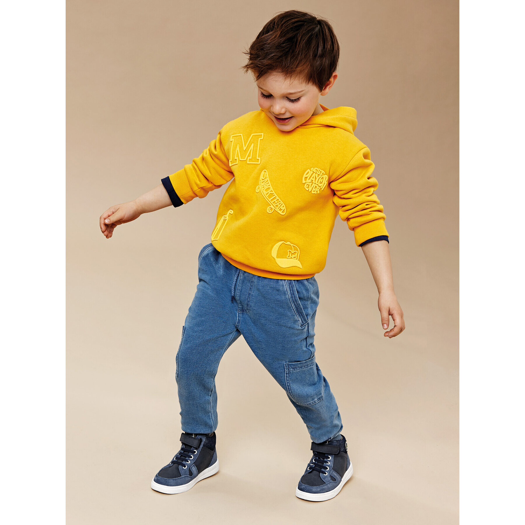 Mayoral Текстилни панталони 4.525 Тъмносин Regular Fit - Pepit.bg