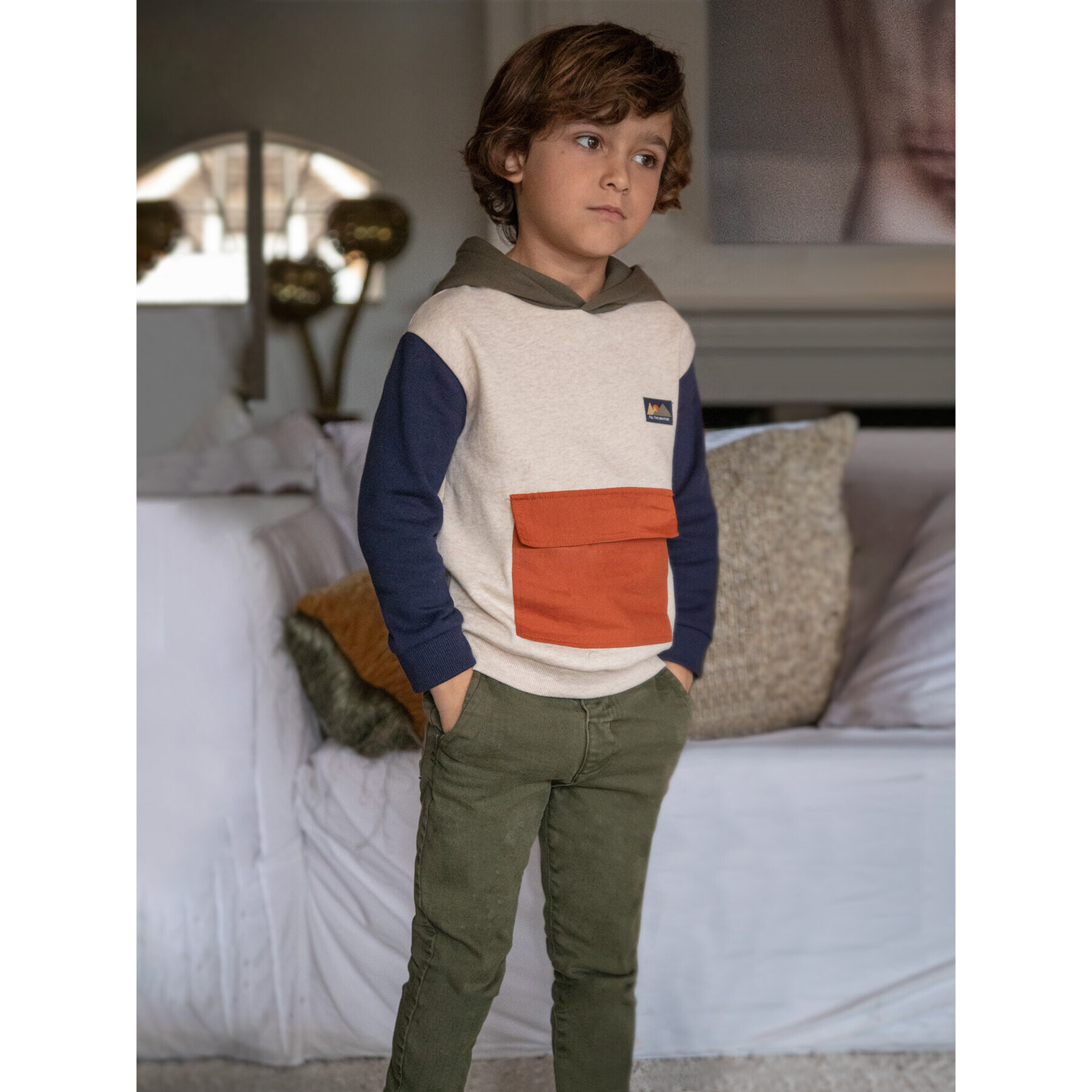 Mayoral Текстилни панталони 4.526 Зелен Regular Fit - Pepit.bg