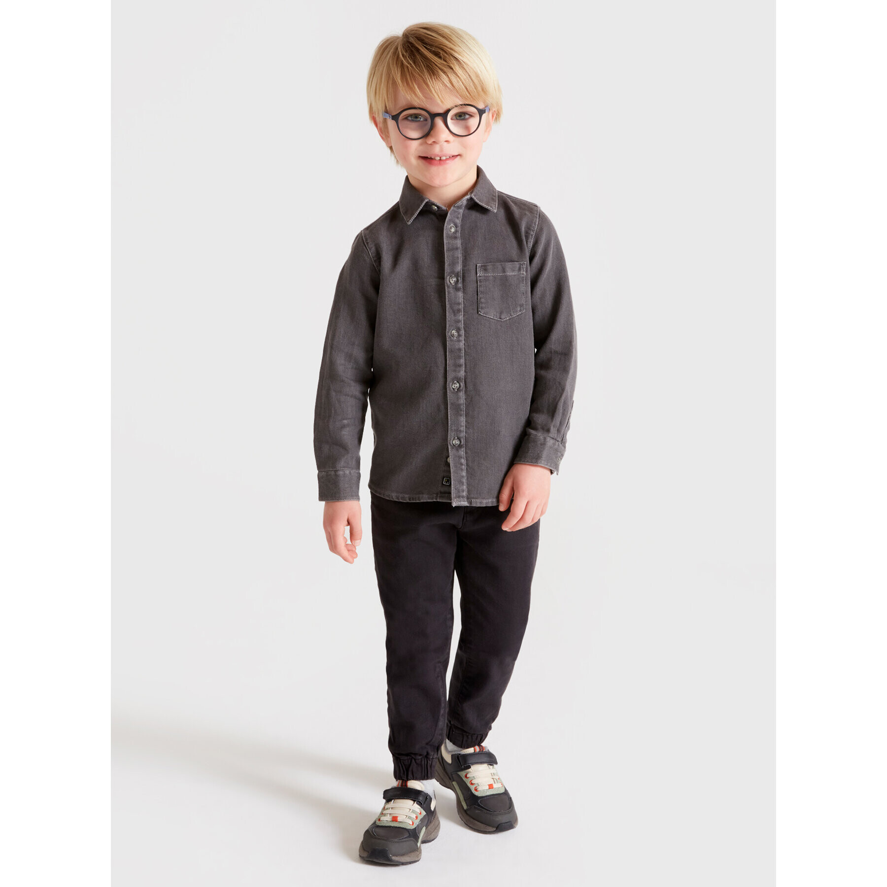Mayoral Текстилни панталони 4584 Черен Regular Fit - Pepit.bg