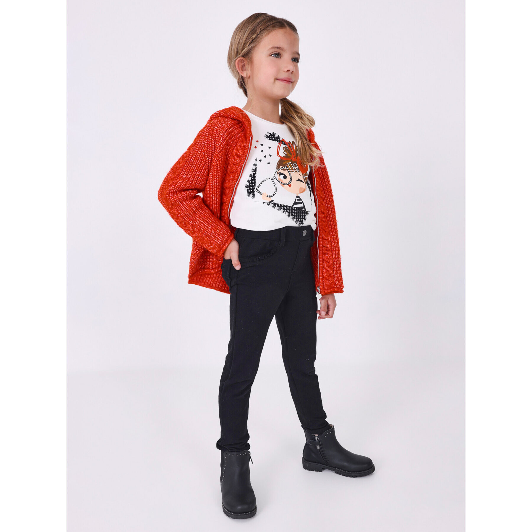Mayoral Текстилни панталони 511 Черен Regular Fit - Pepit.bg