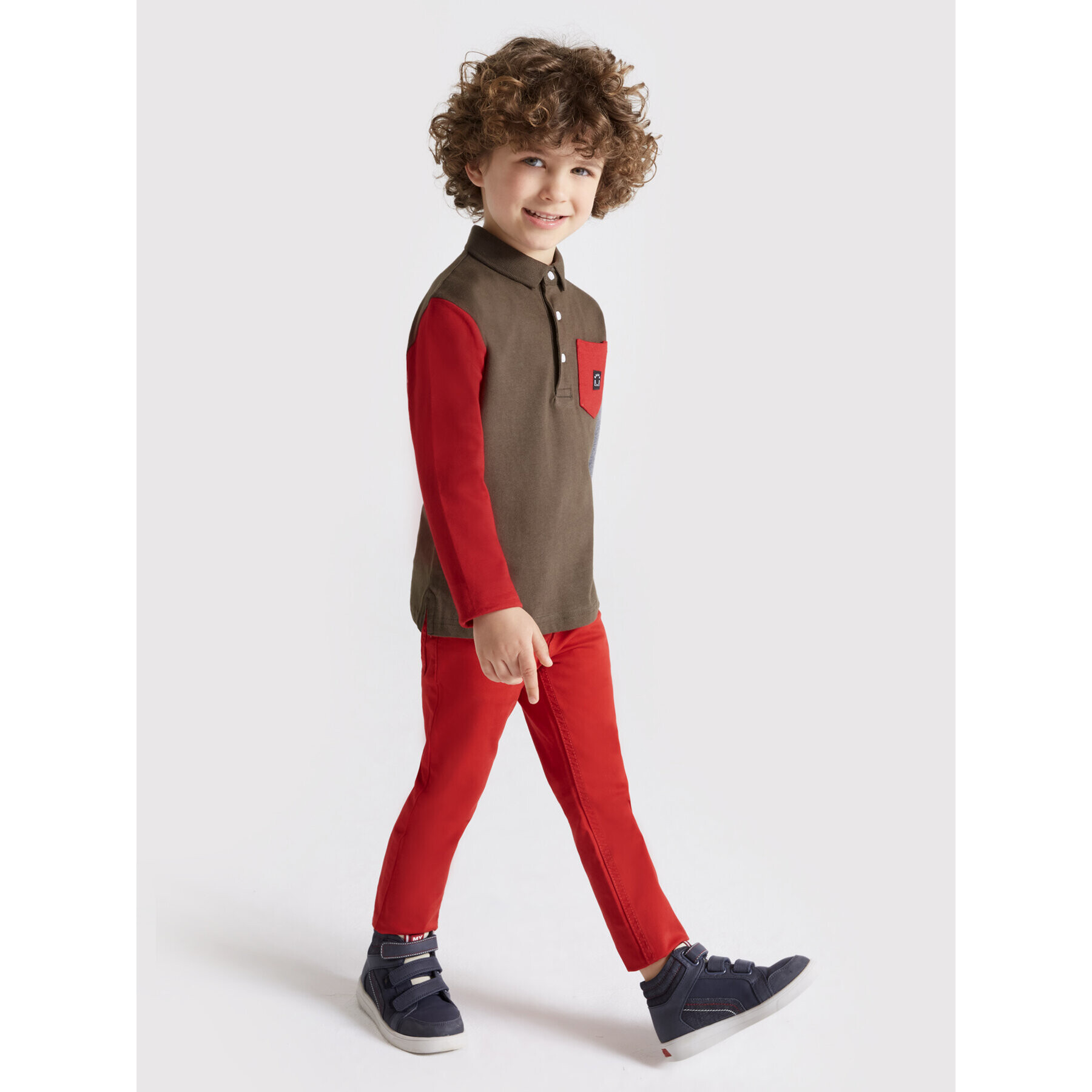 Mayoral Текстилни панталони 517 Червен Slim Fit - Pepit.bg