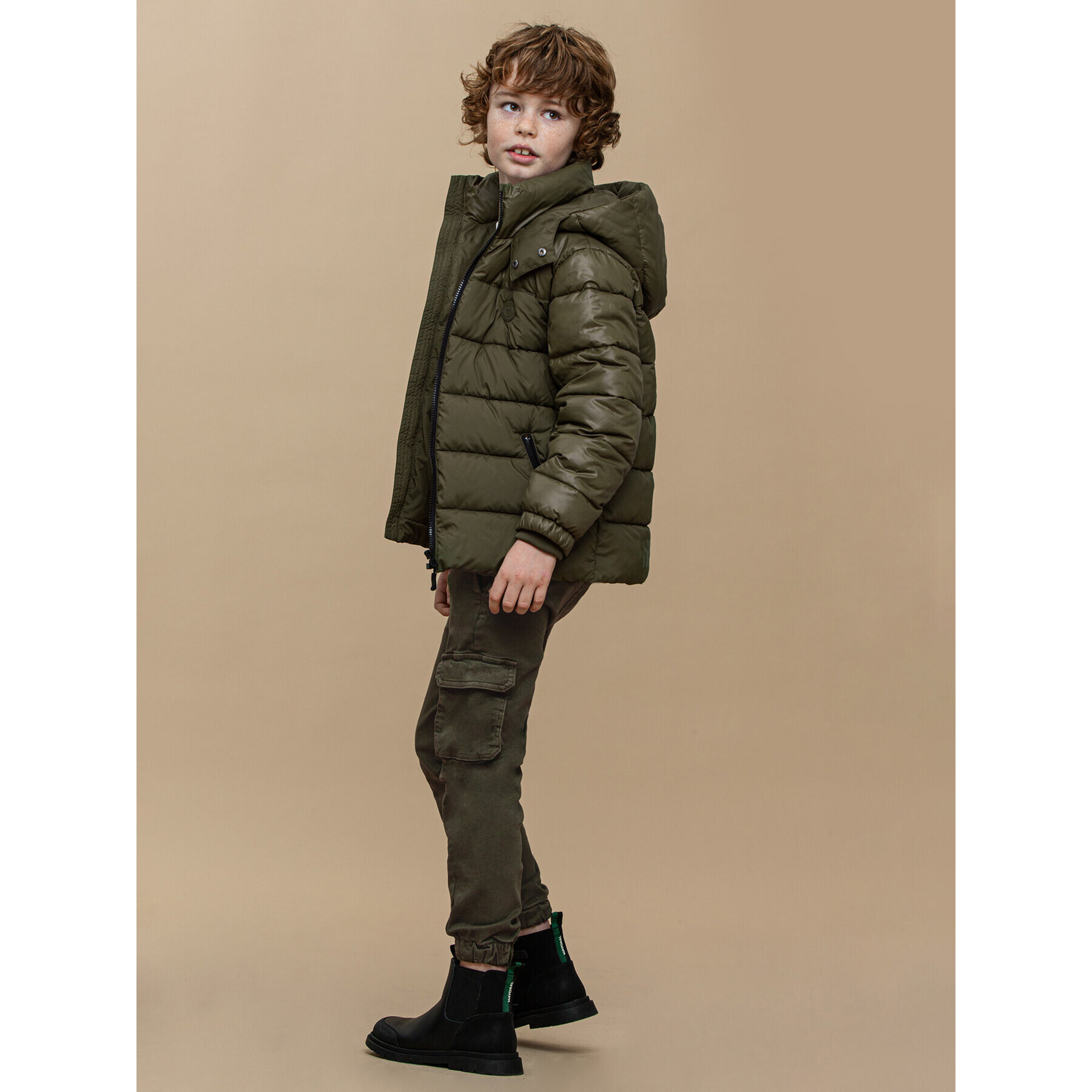 Mayoral Текстилни панталони 7.529 Зелен Regular Fit - Pepit.bg