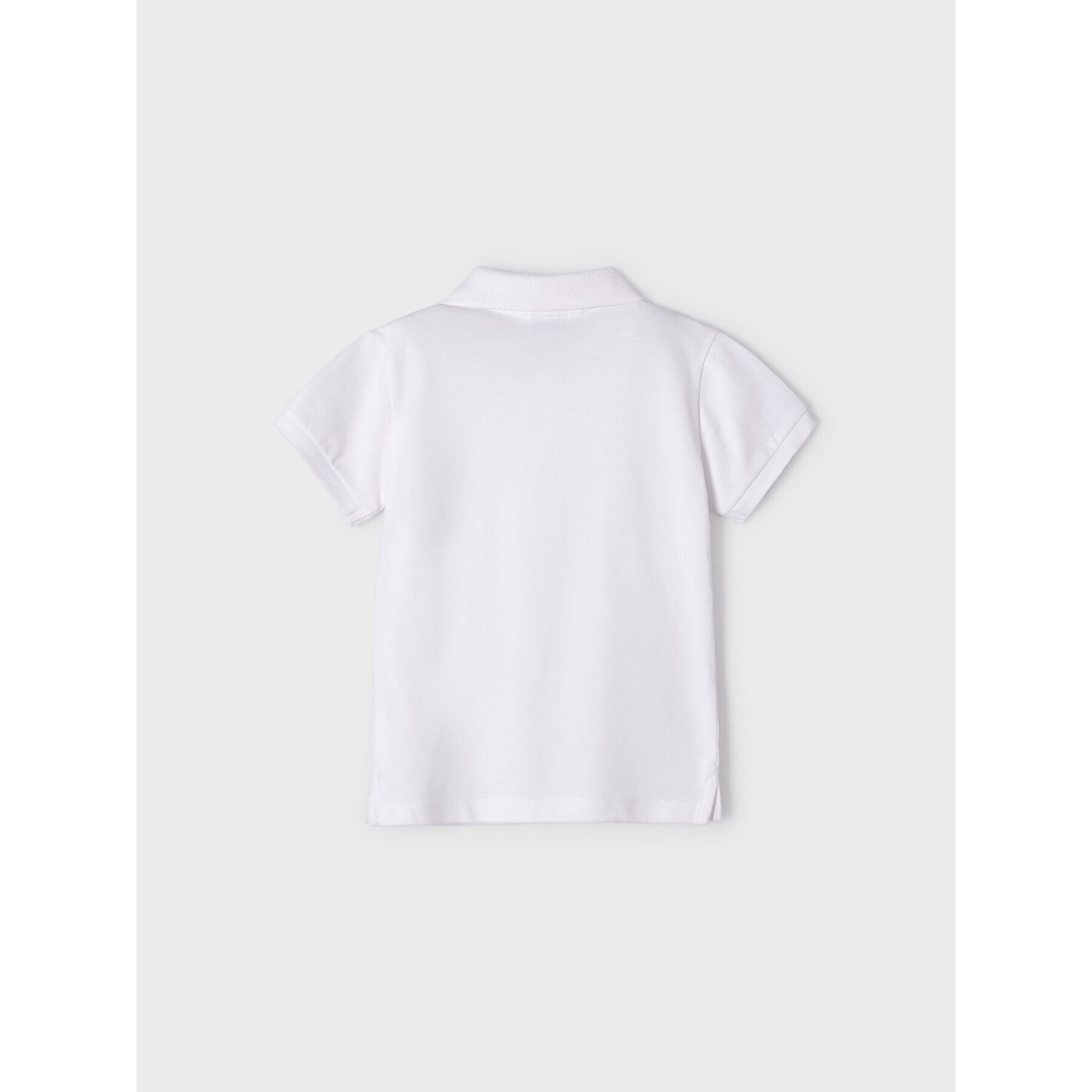 Mayoral Тениска с яка и копчета 150 Бял Regular Fit - Pepit.bg