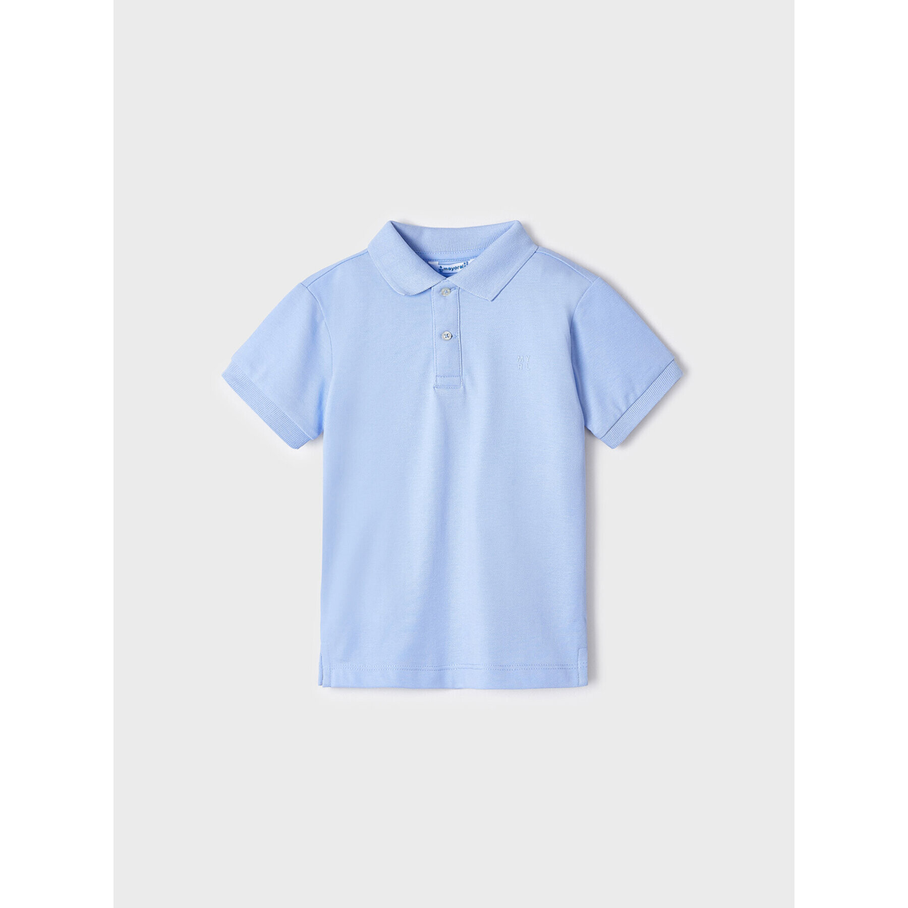 Mayoral Тениска с яка и копчета 150 Син Regular Fit - Pepit.bg